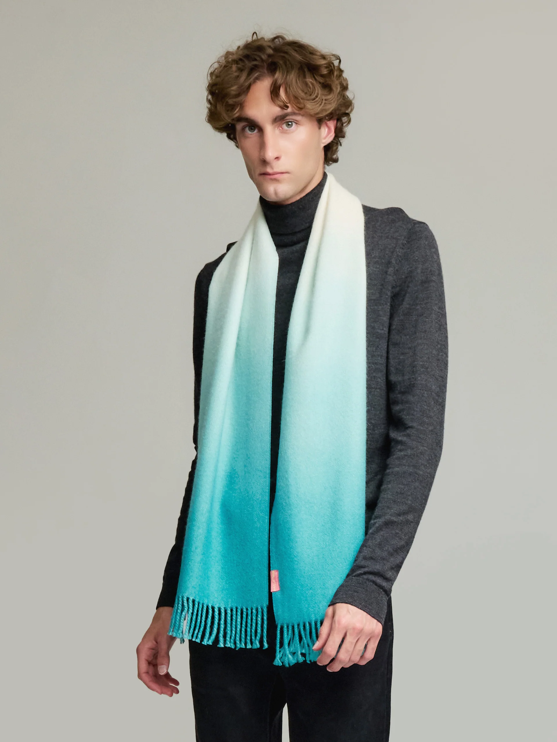 Yemi Scarf Baby Alpaca Color Green - Image 4