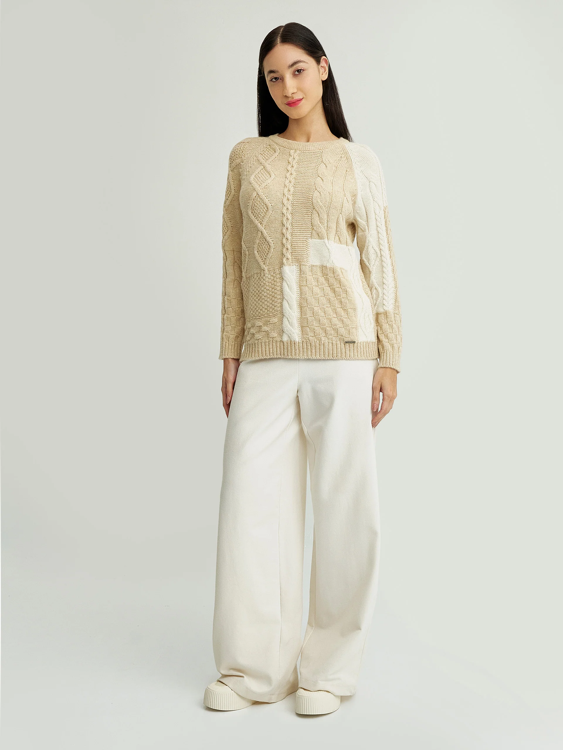 Yes Sweater Baby Alpaca Color Beige - Image 4