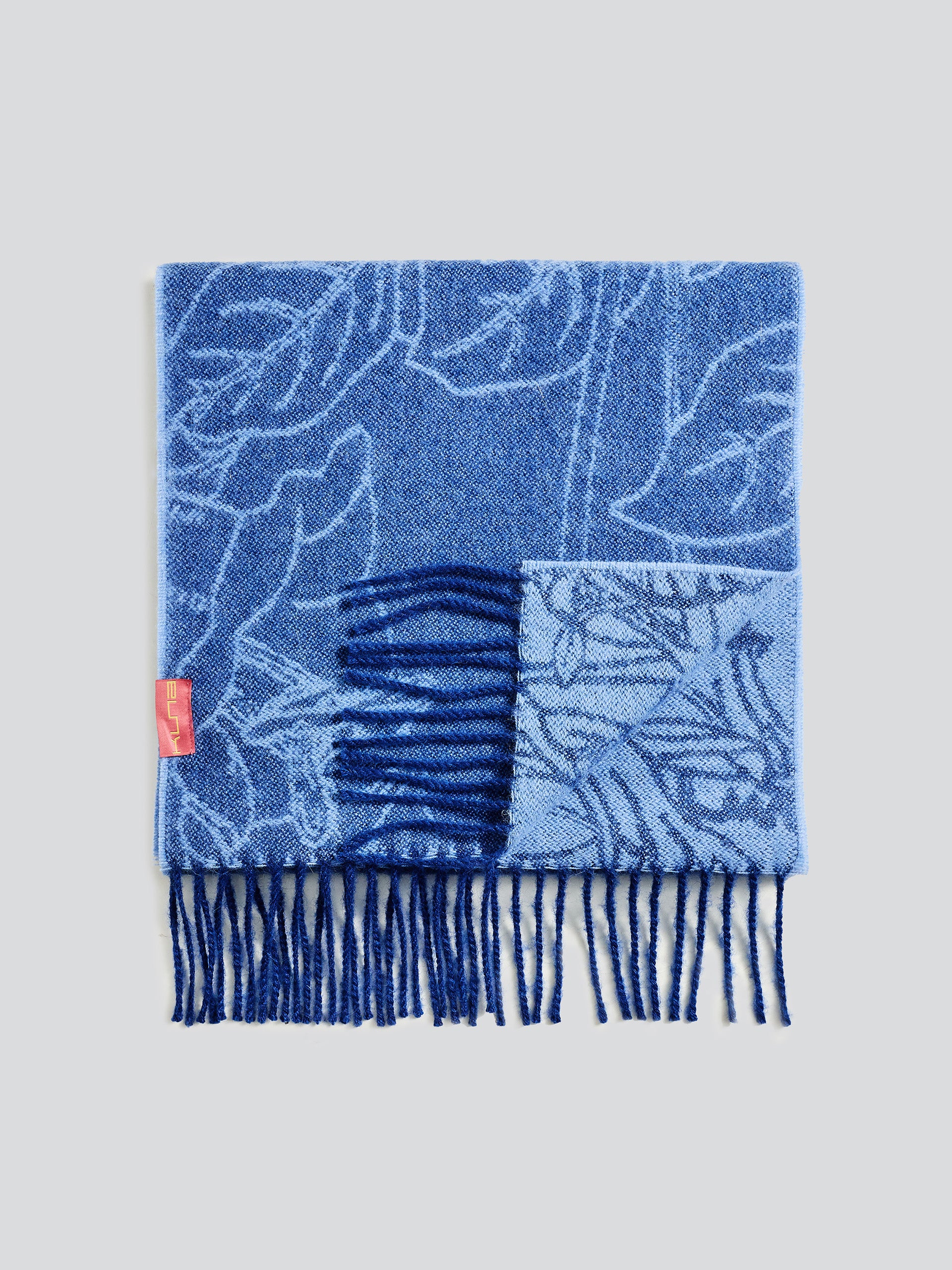 Yetzael Scarf Baby Alpaca Color Blue - Image 2