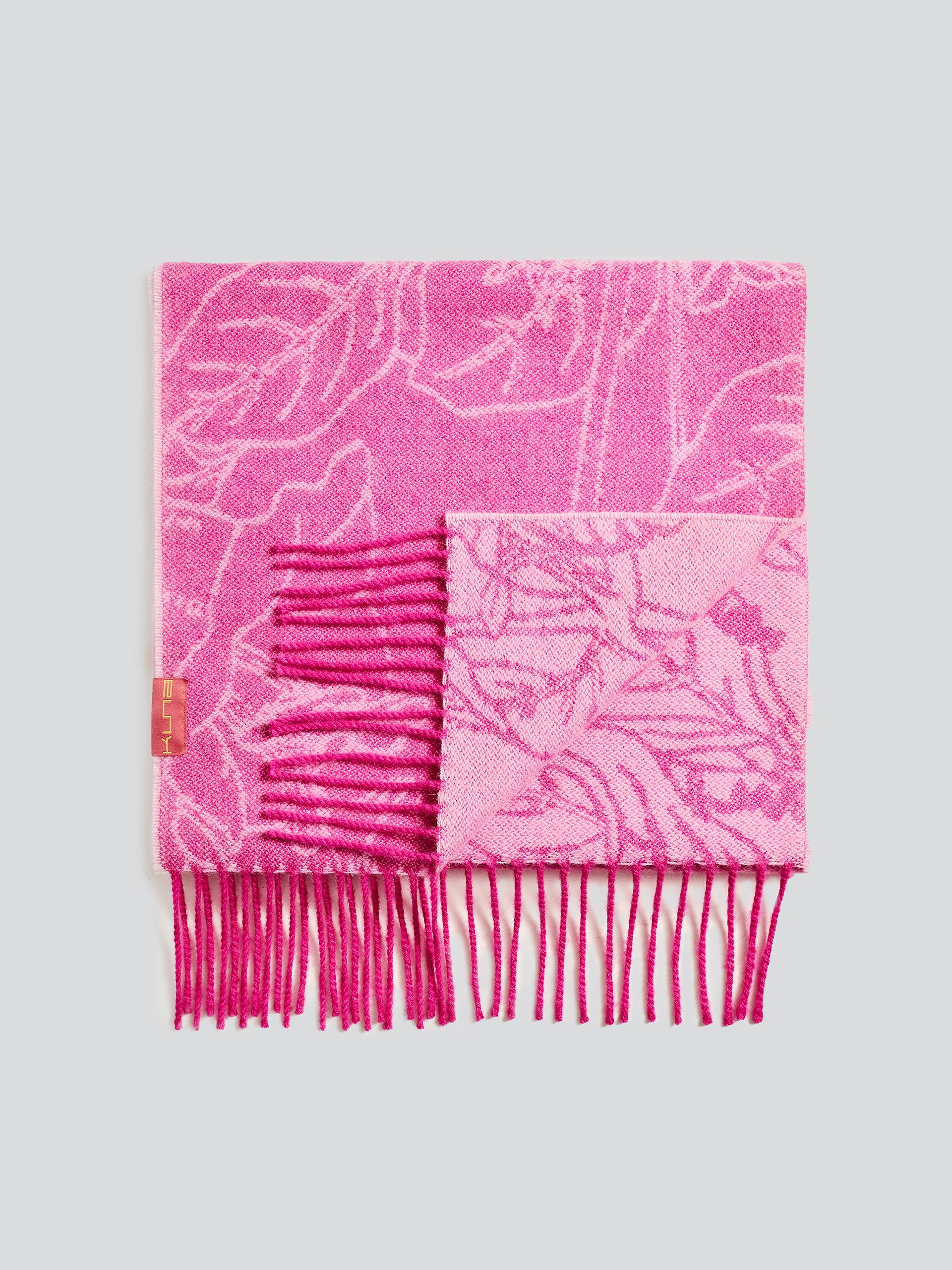 Yetzael Scarf Baby Alpaca Color Fuchsia - Image 2