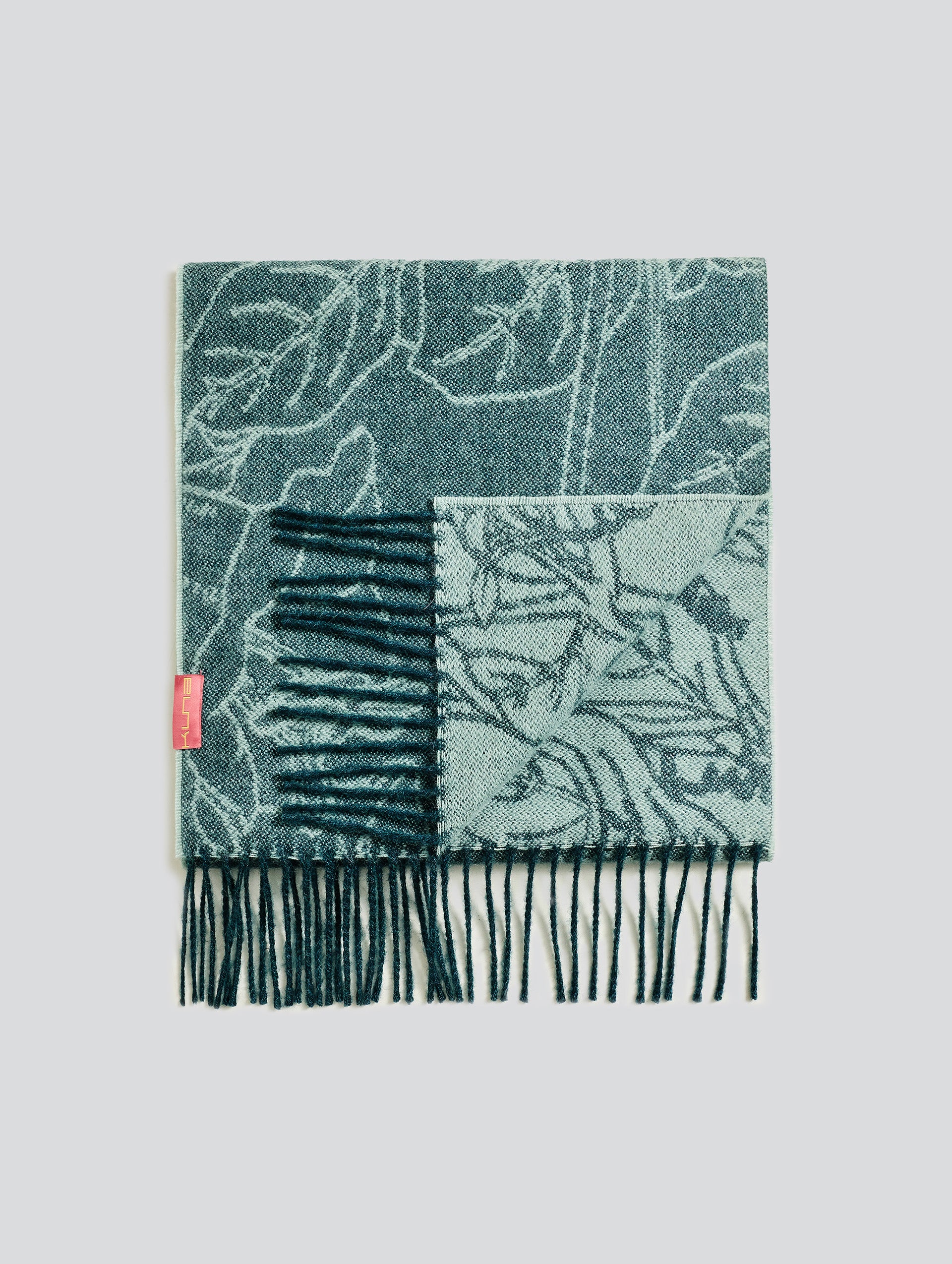 Yetzael Scarf Baby Alpaca Color Green - Image 2