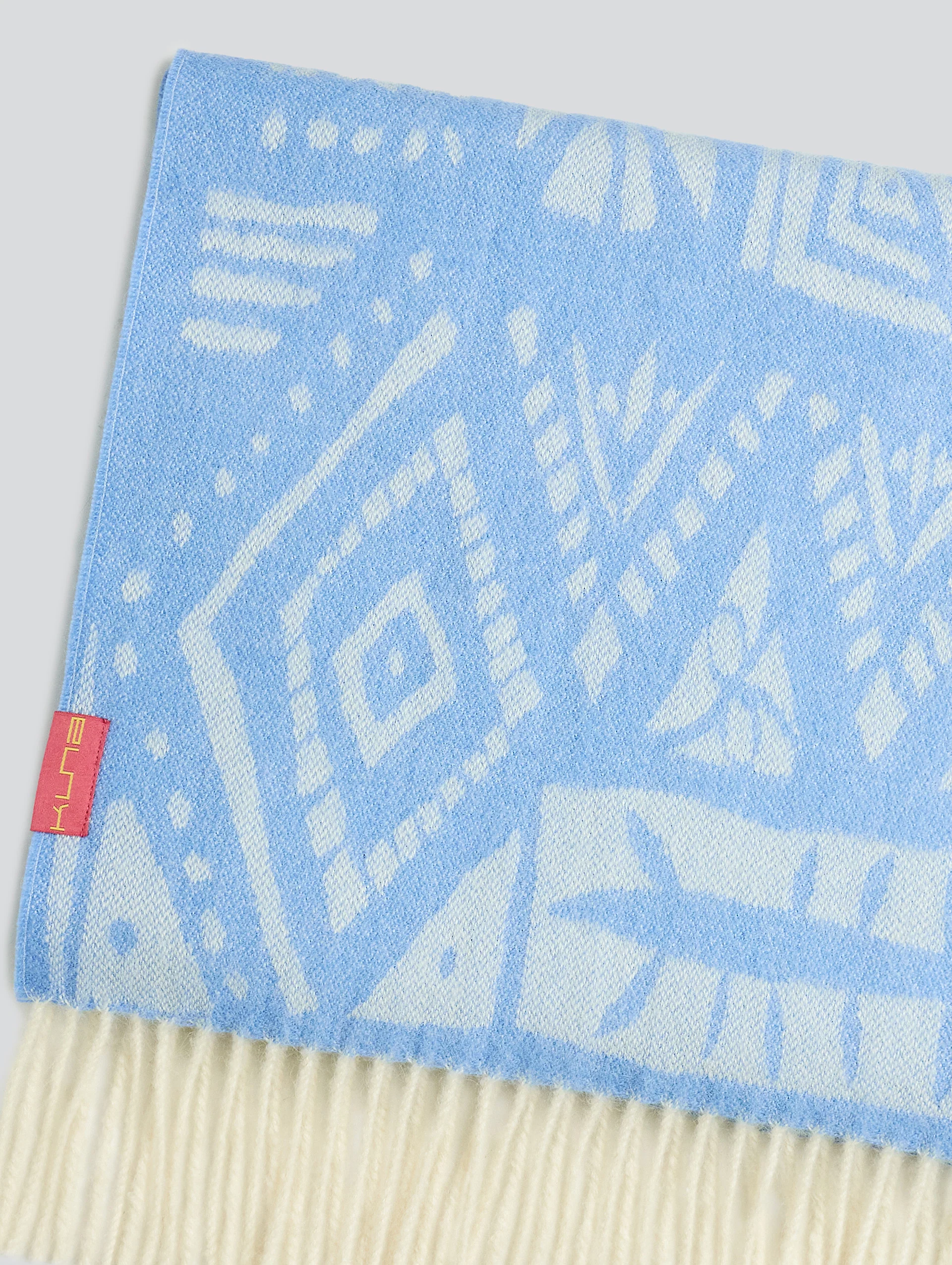 Yetzali Scarf Baby Alpaca Color Light Blue - Image 6