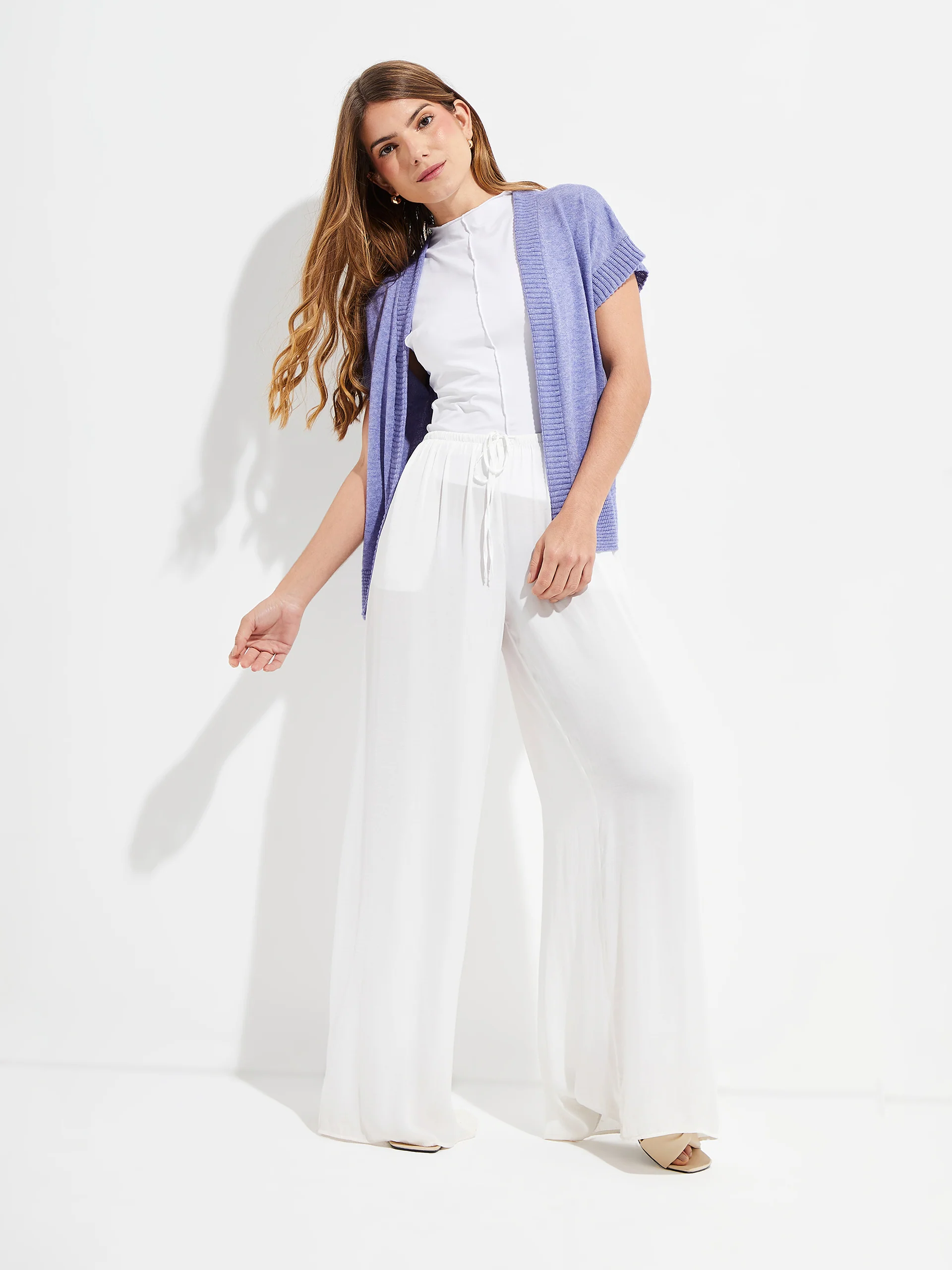 Ymelde Vest Cotton Color Blue - Image 4