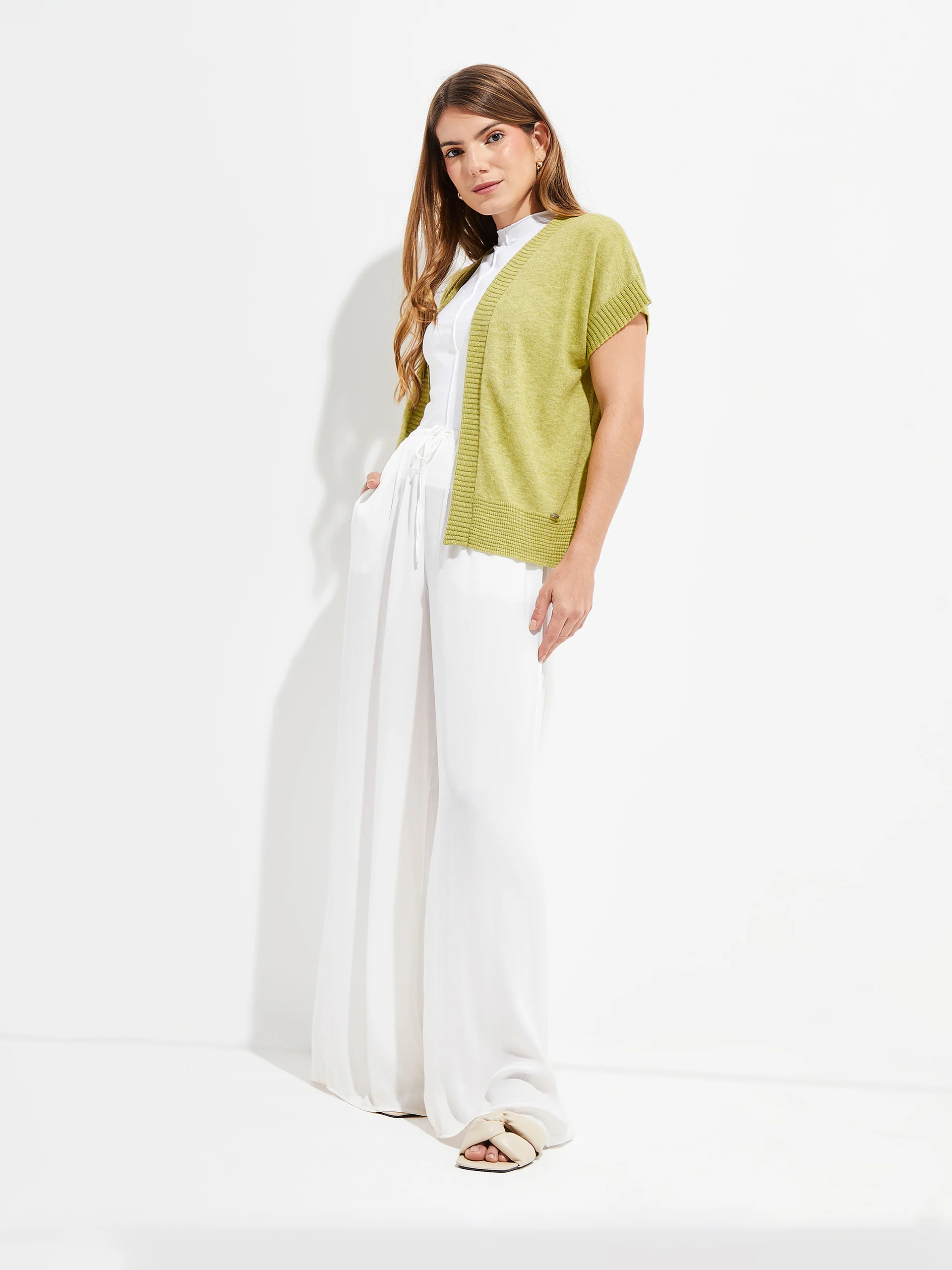 Ymelde Vest Cotton Color Green - Image 4