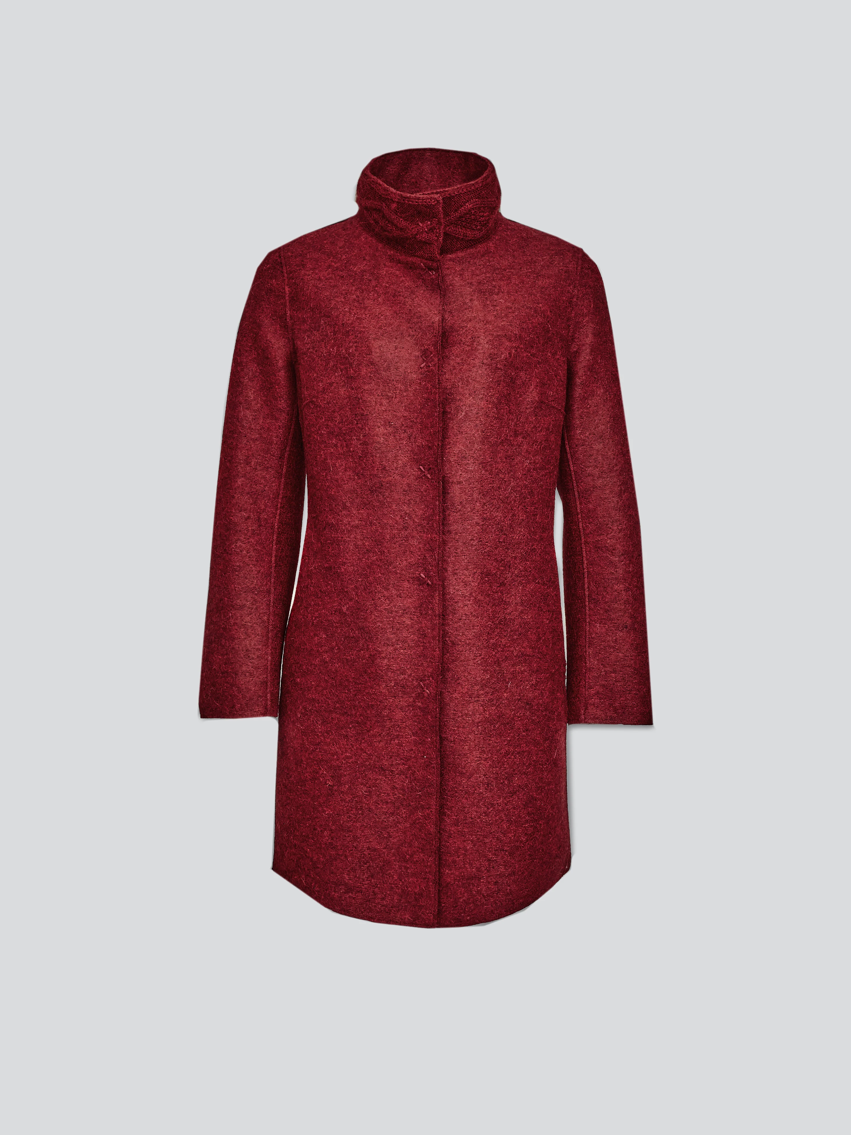 Yoko Coat Alpaca Color Red