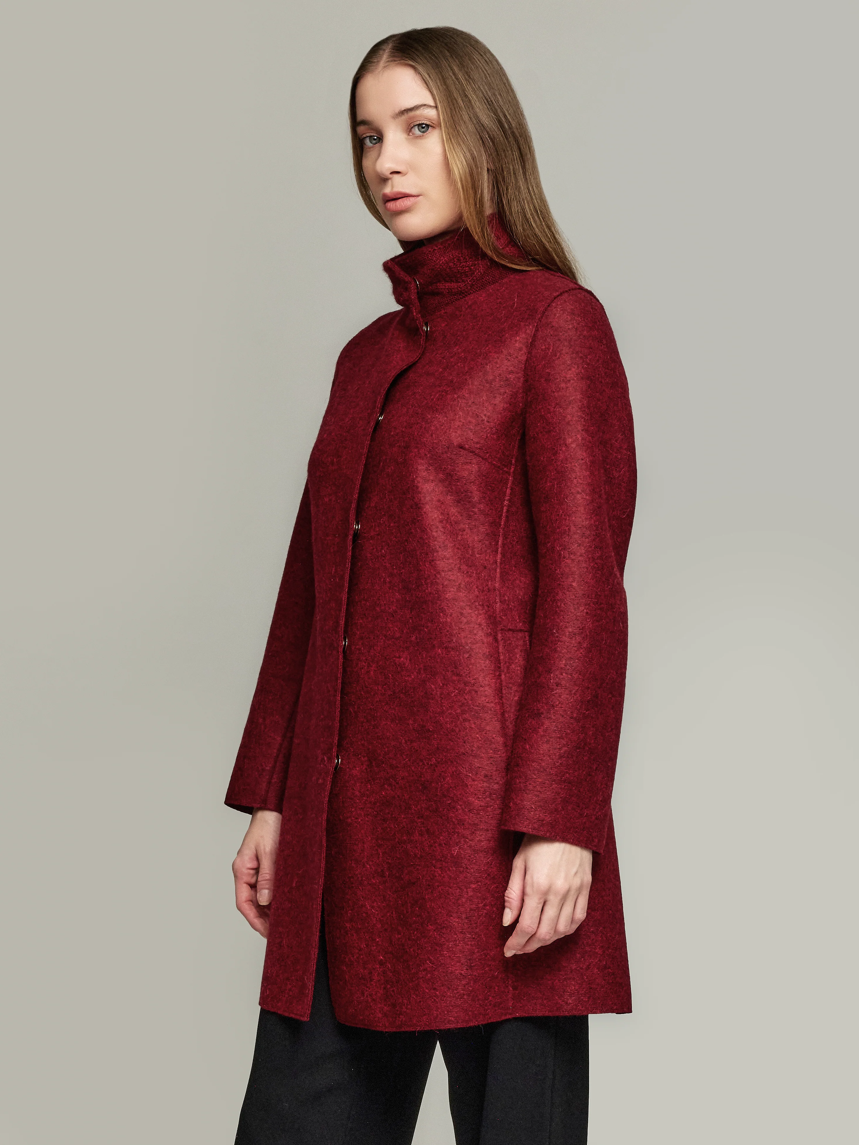 Yoko Coat Alpaca Color Red - Image 2