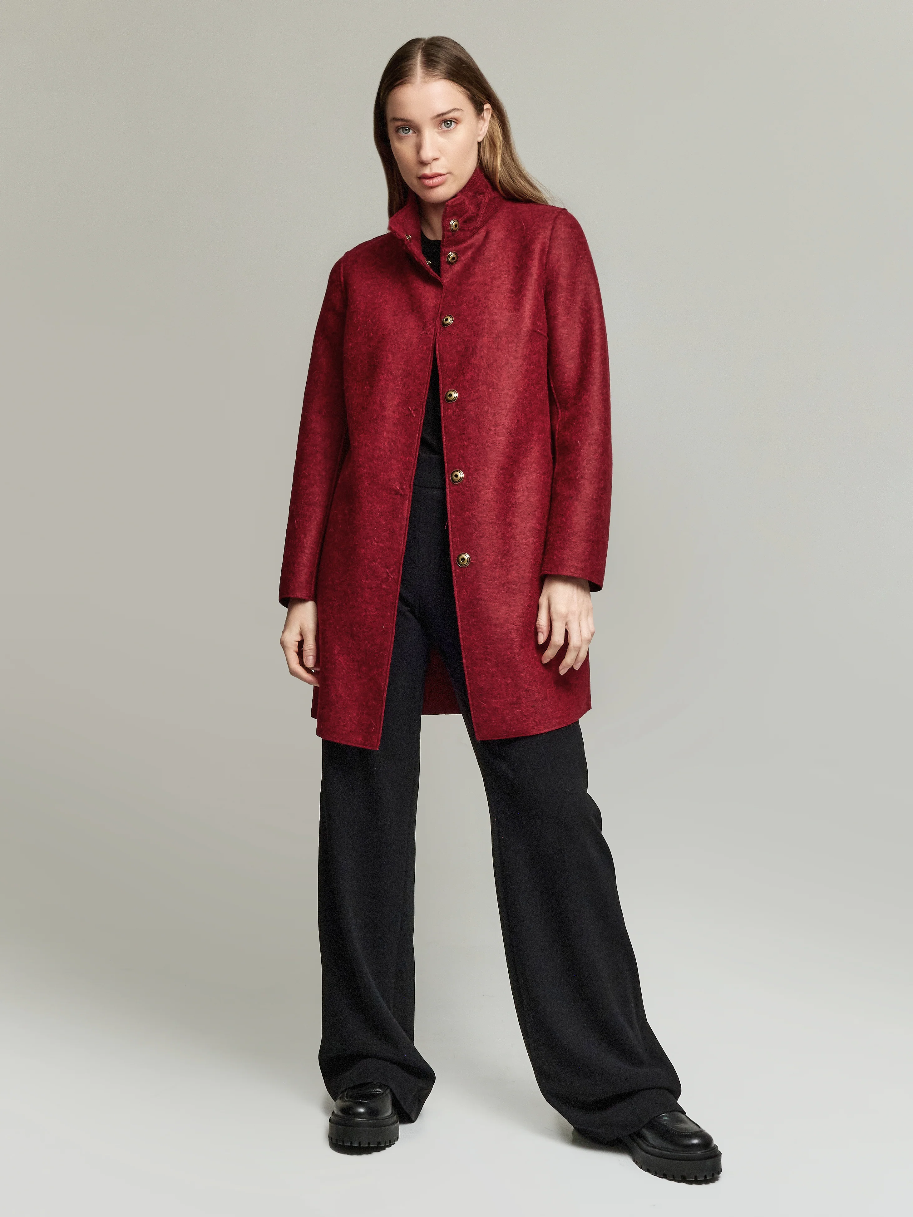 Yoko Coat Alpaca Color Red - Image 3