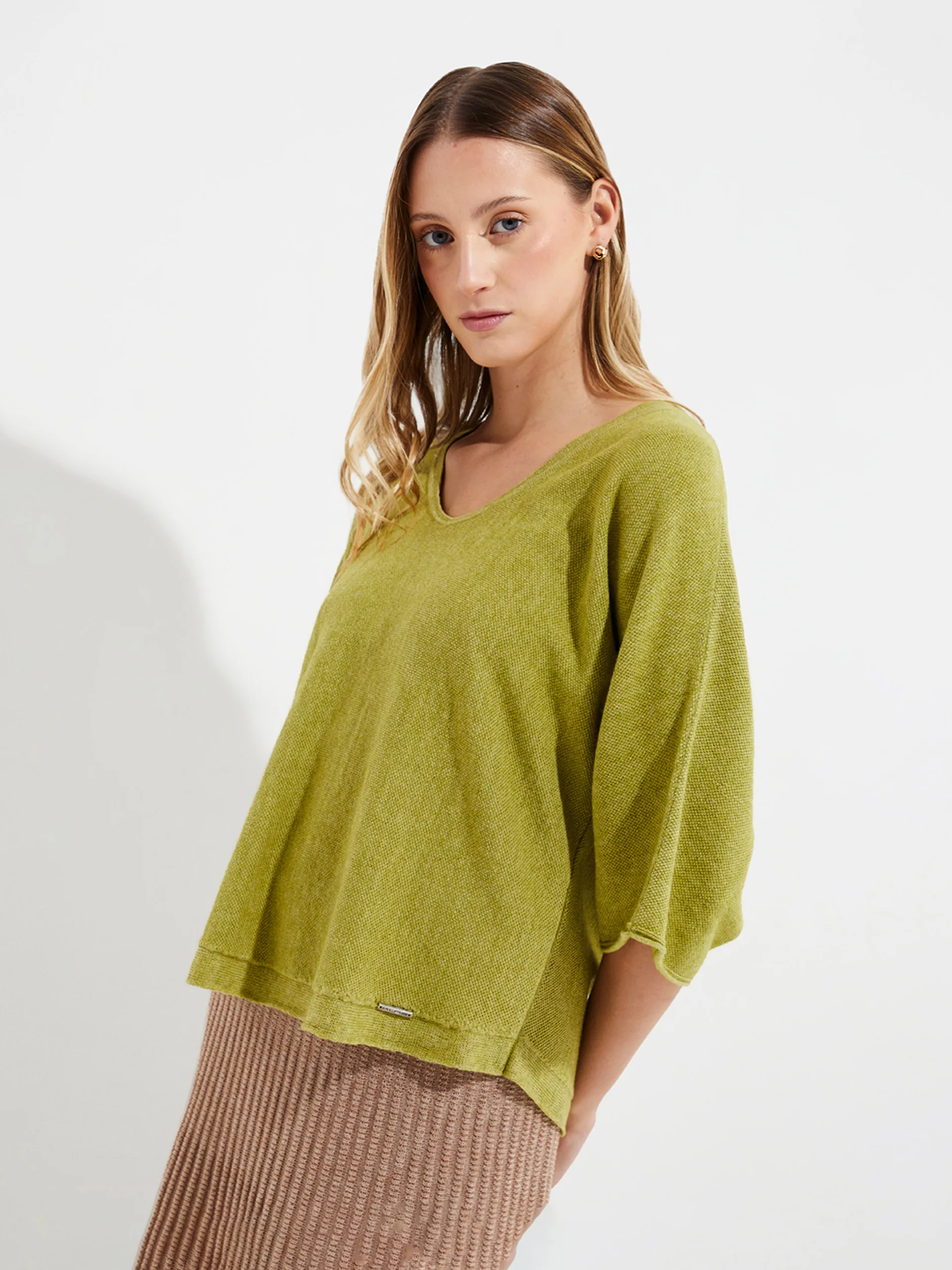 Yolanda Sweater Cotton Color Green - Image 2