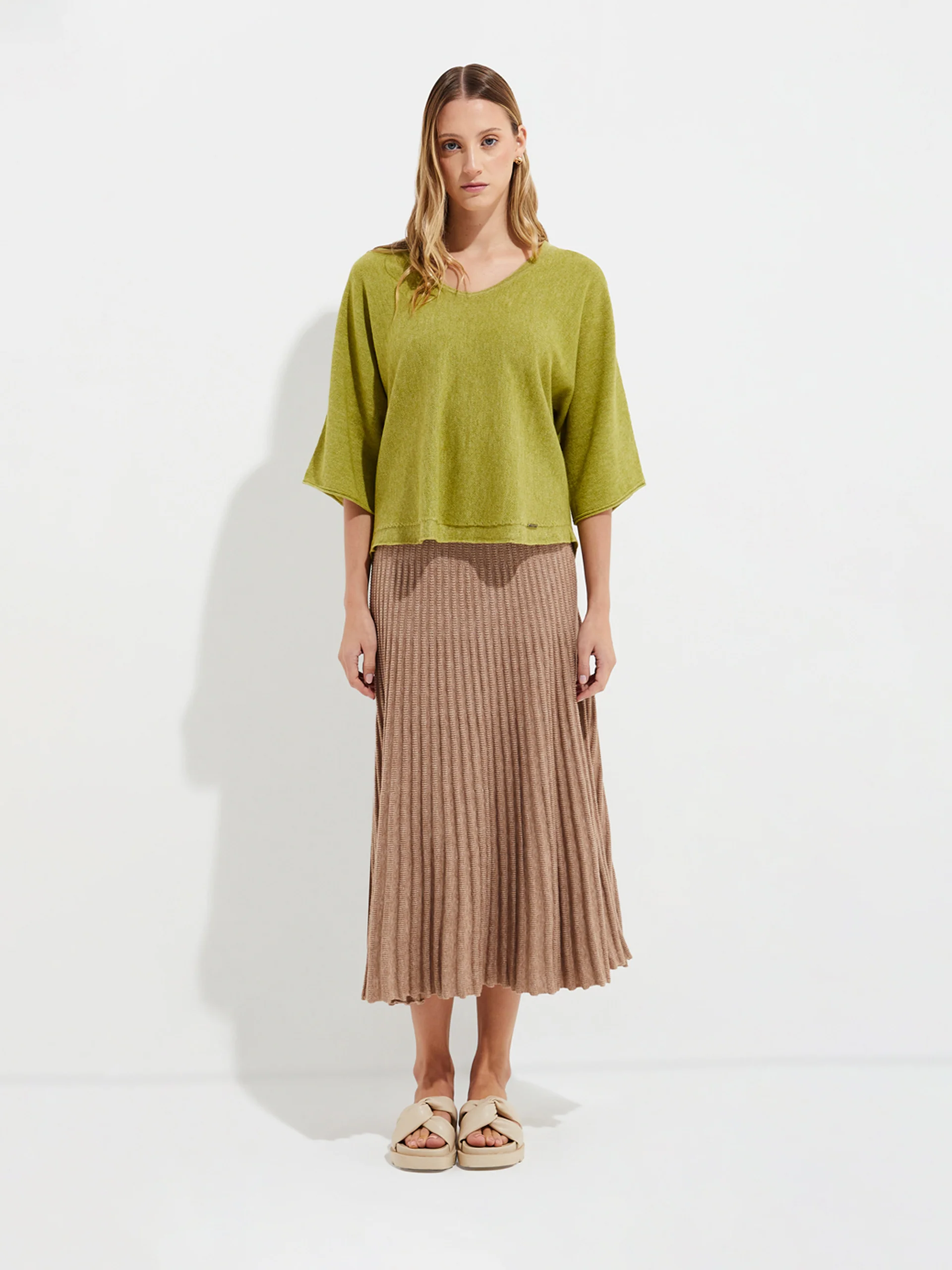 Yolanda Sweater Cotton Color Green - Image 4