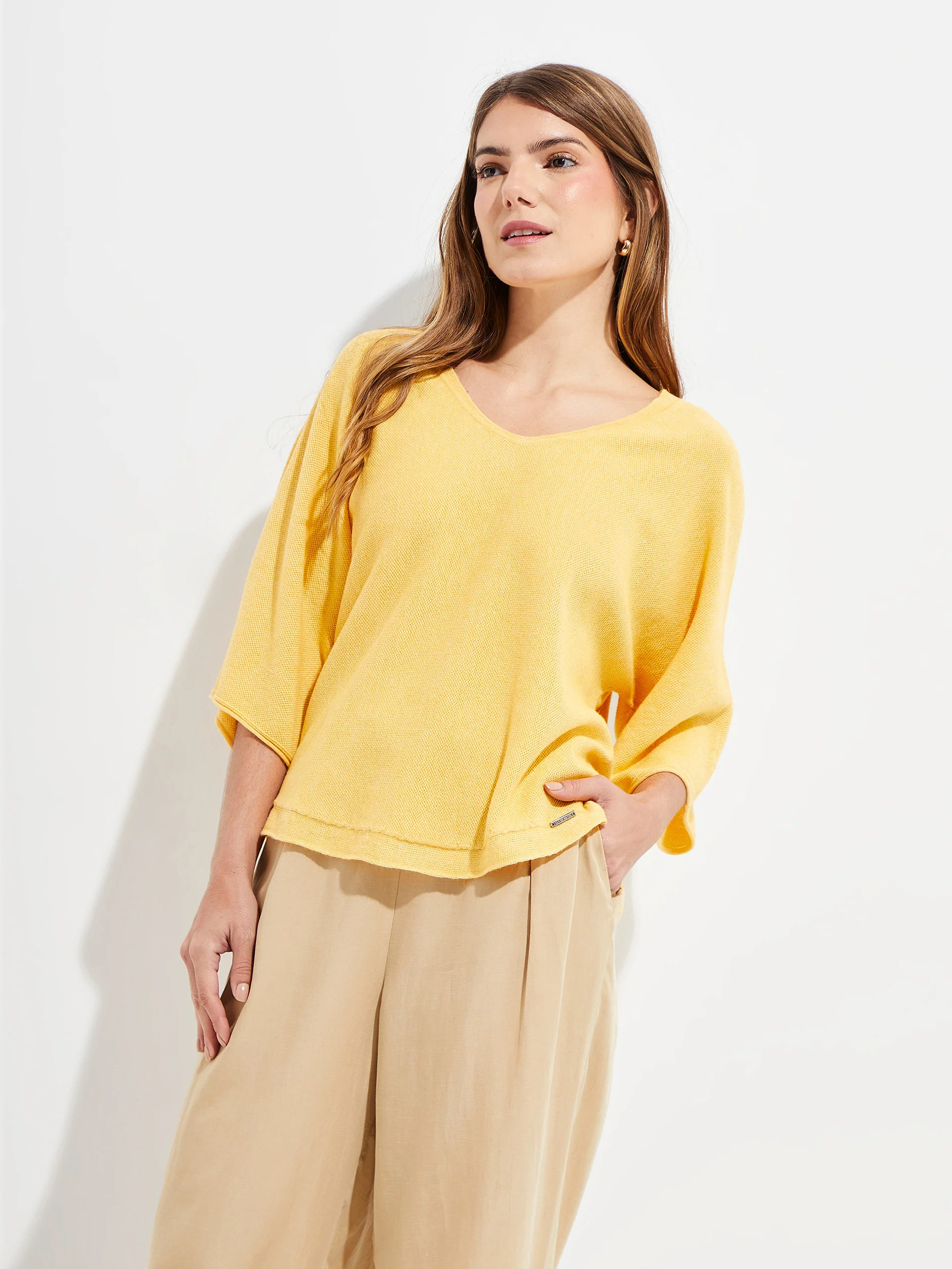 Yolanda Sweater Cotton Color Yellow - Image 2