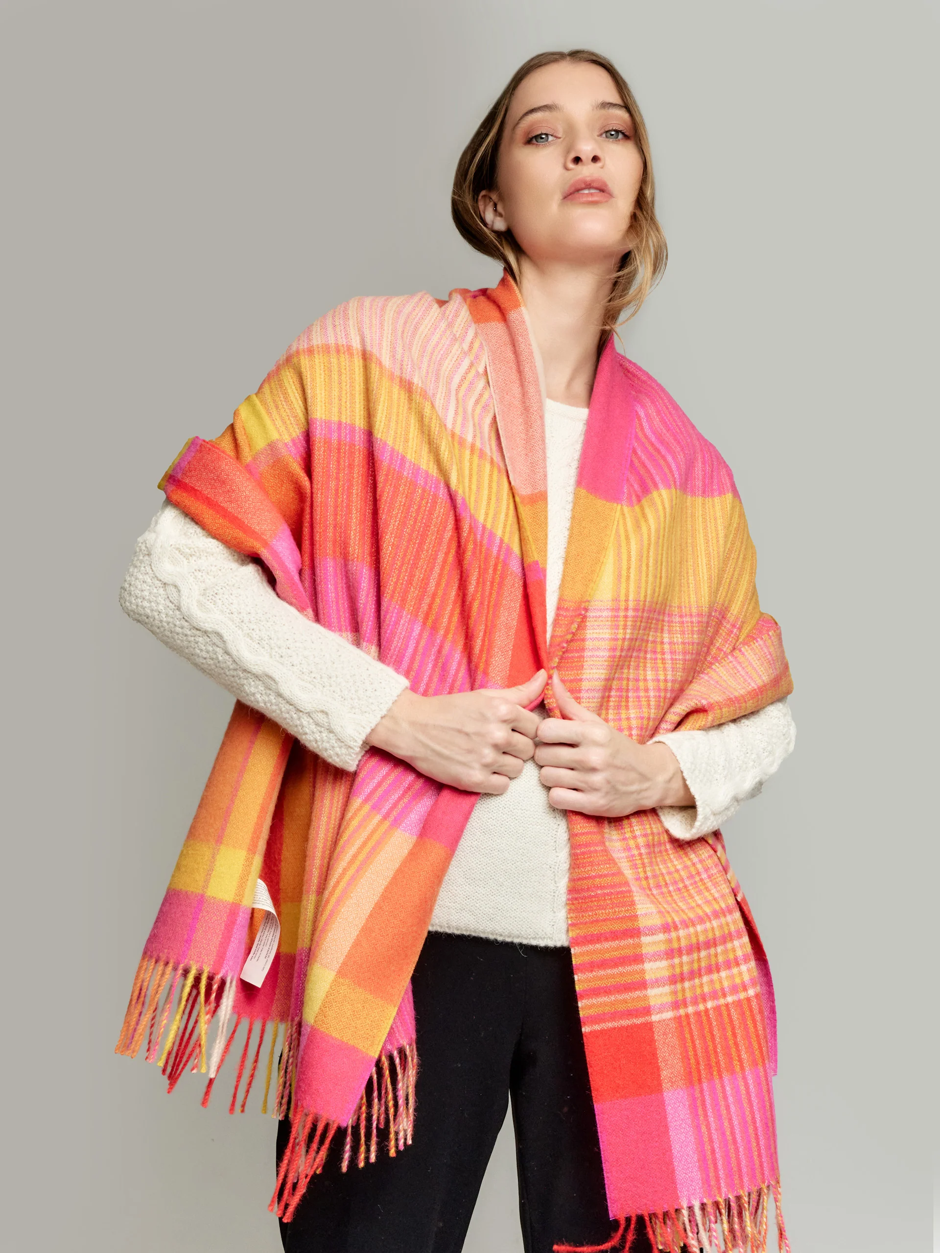 Yolima Shawl Baby Alpaca Color Multicolor