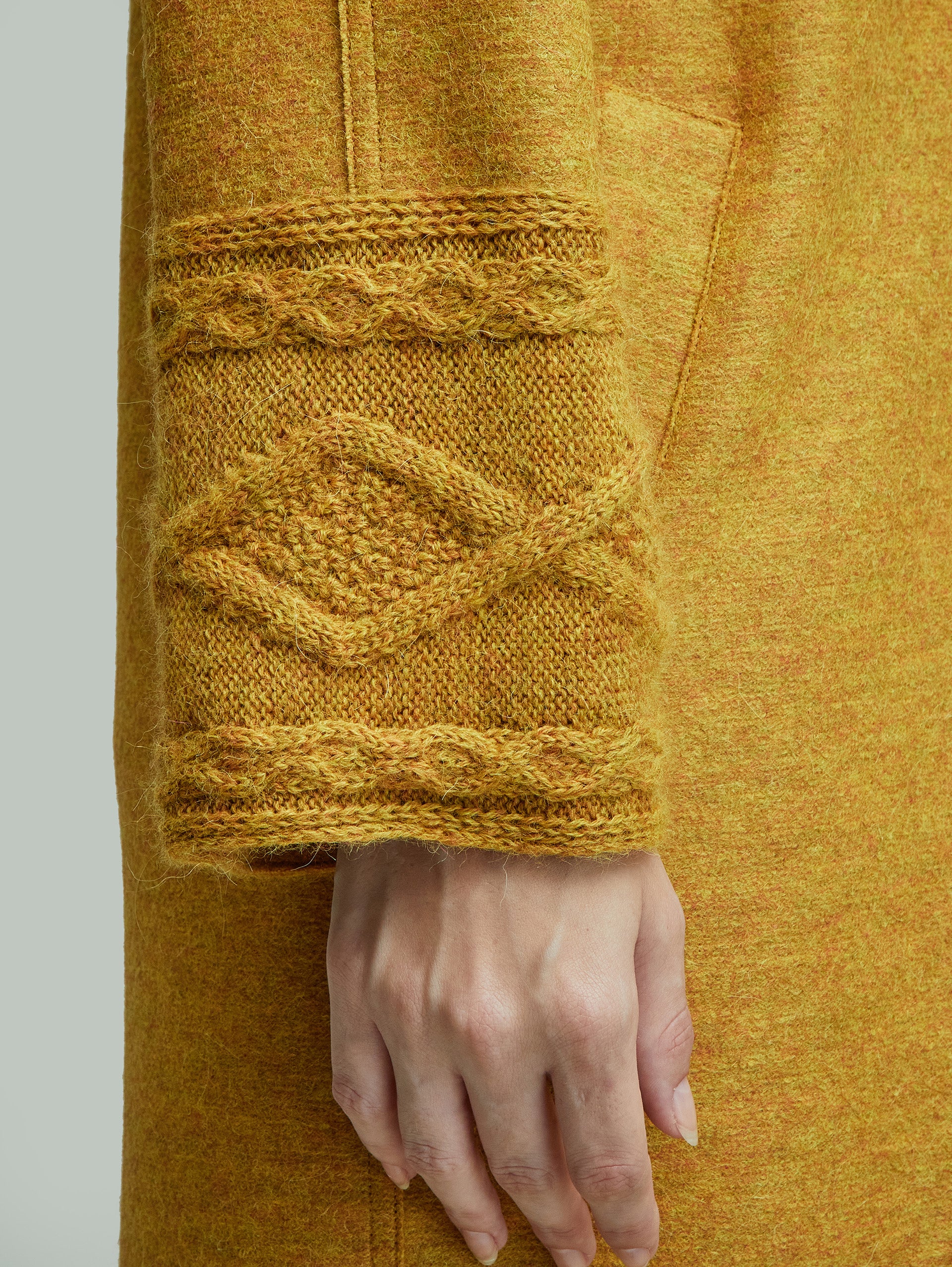 Yoshiko Coat Alpaca Color Yellow - Image 5