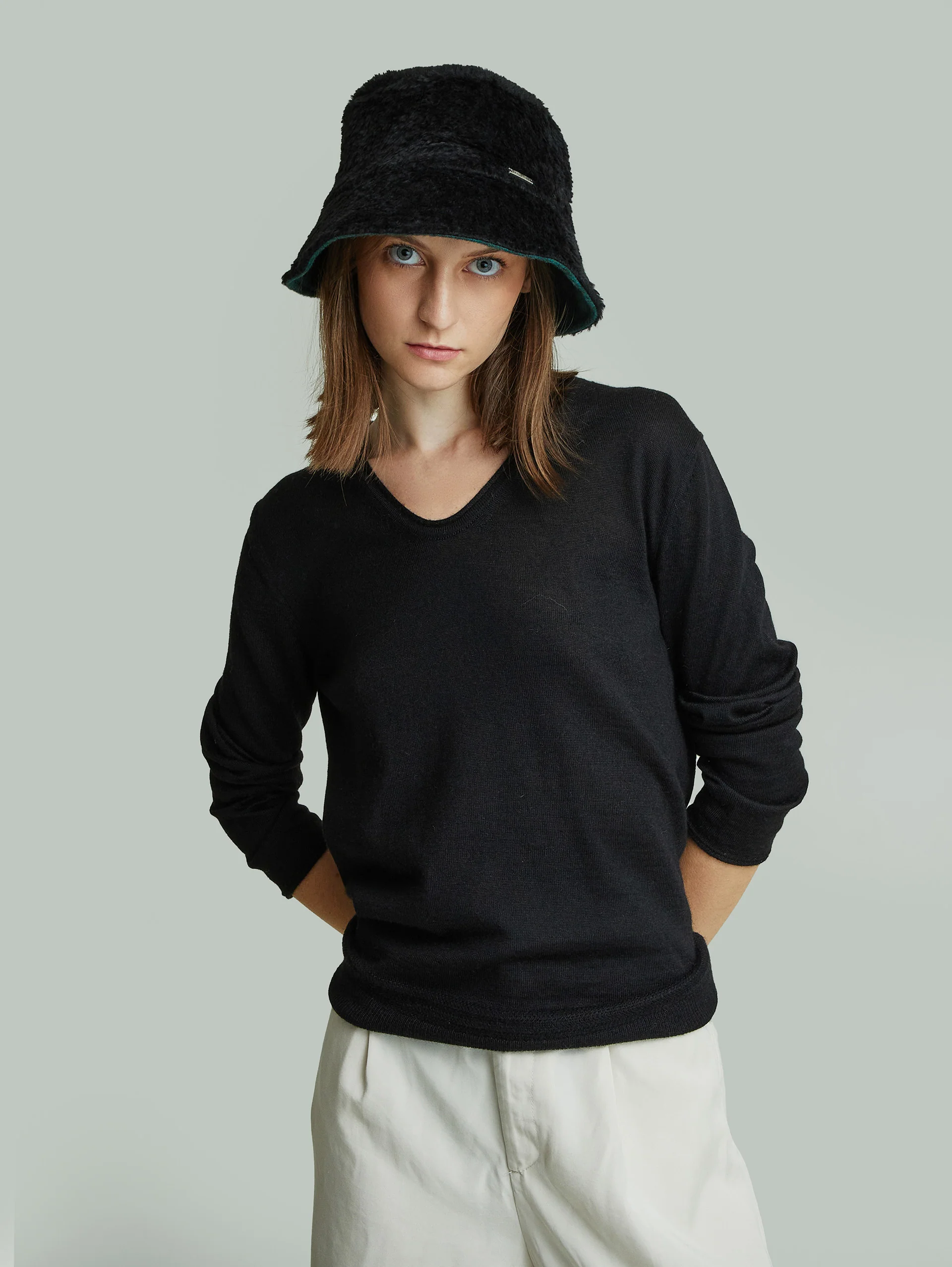 Young Hat Baby Alpaca Color Green - Image 11