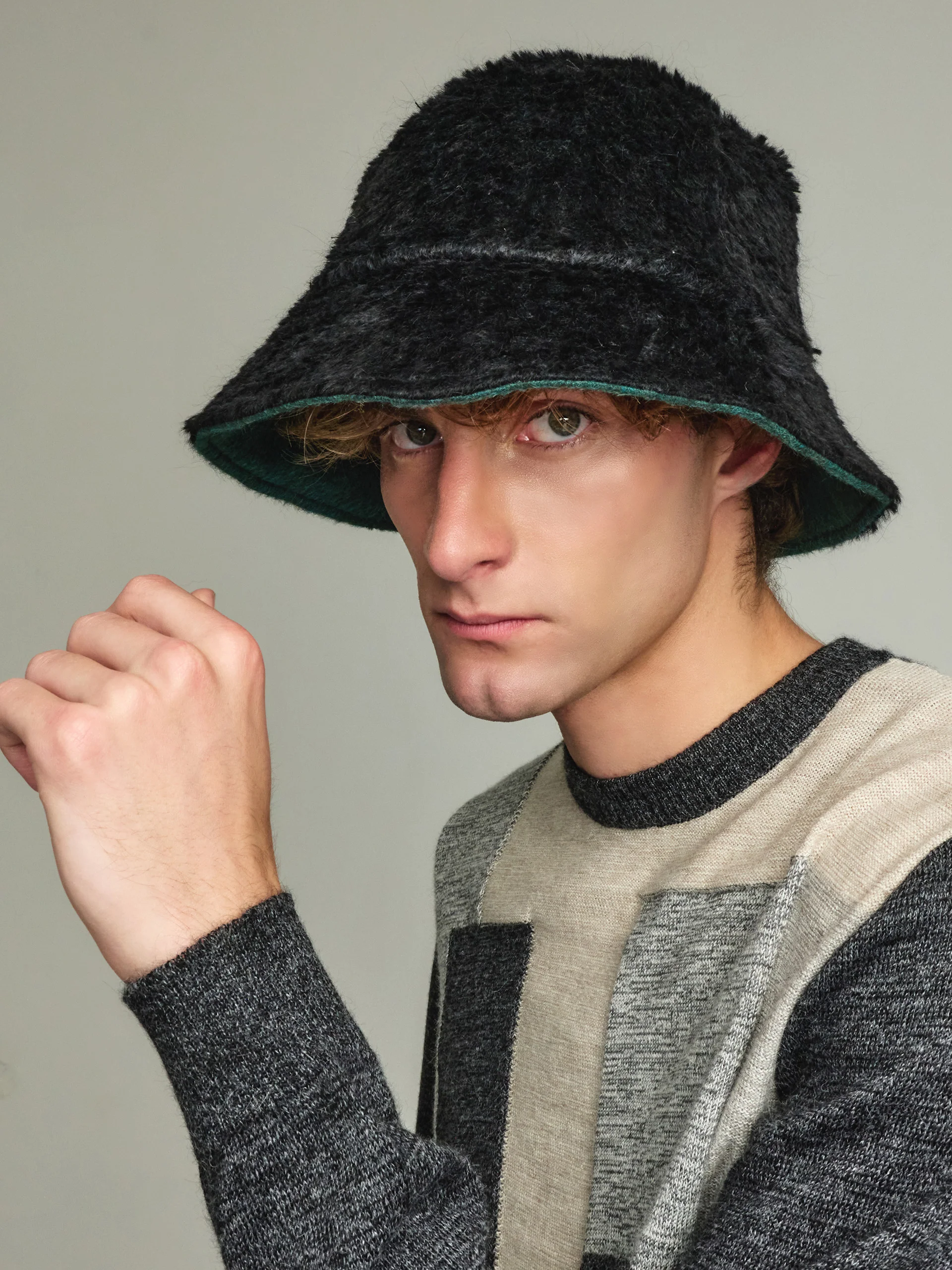 Young Hat Baby Alpaca Color Green - Image 3