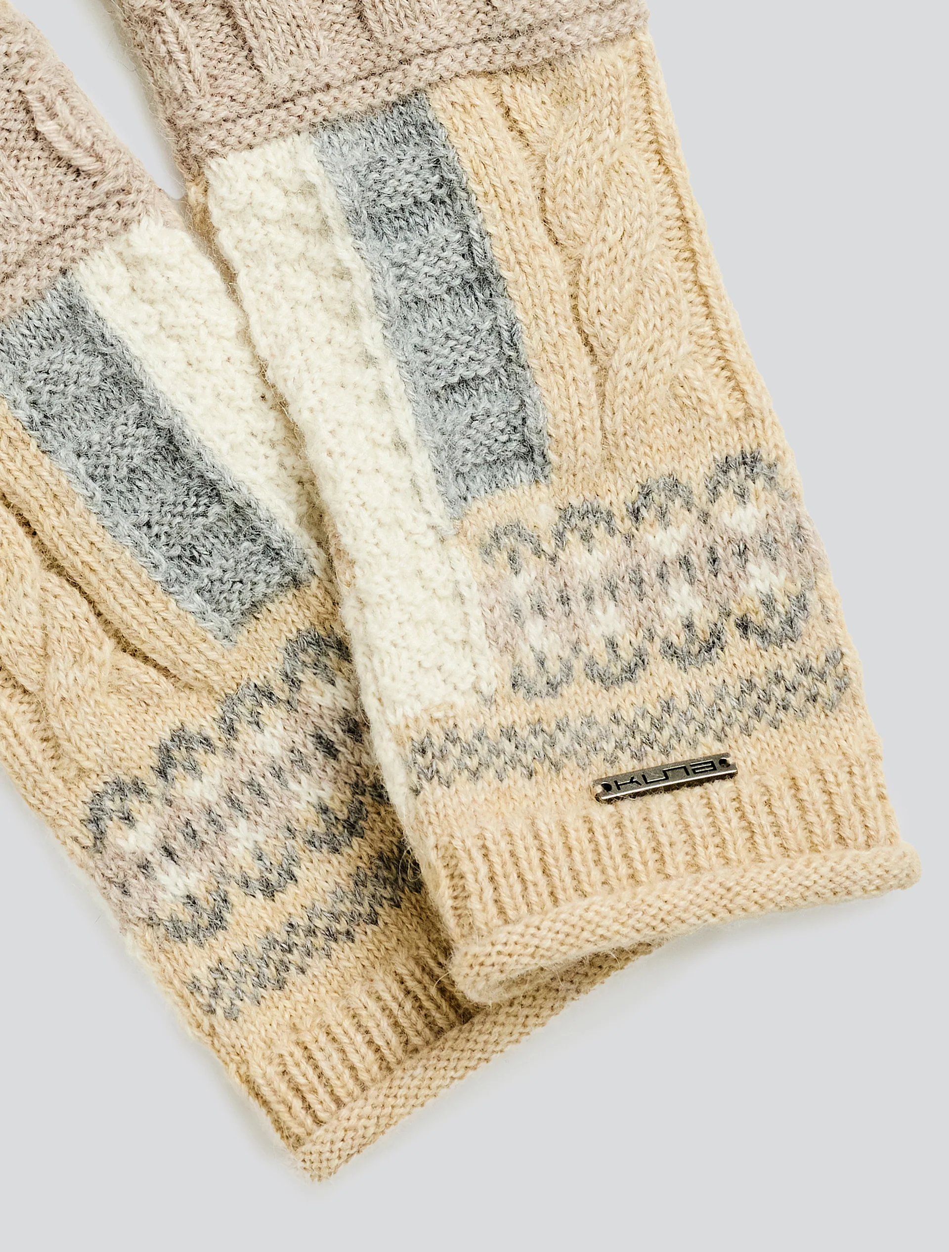 Yourself Gloves Baby Alpaca Color Beige - Image 6