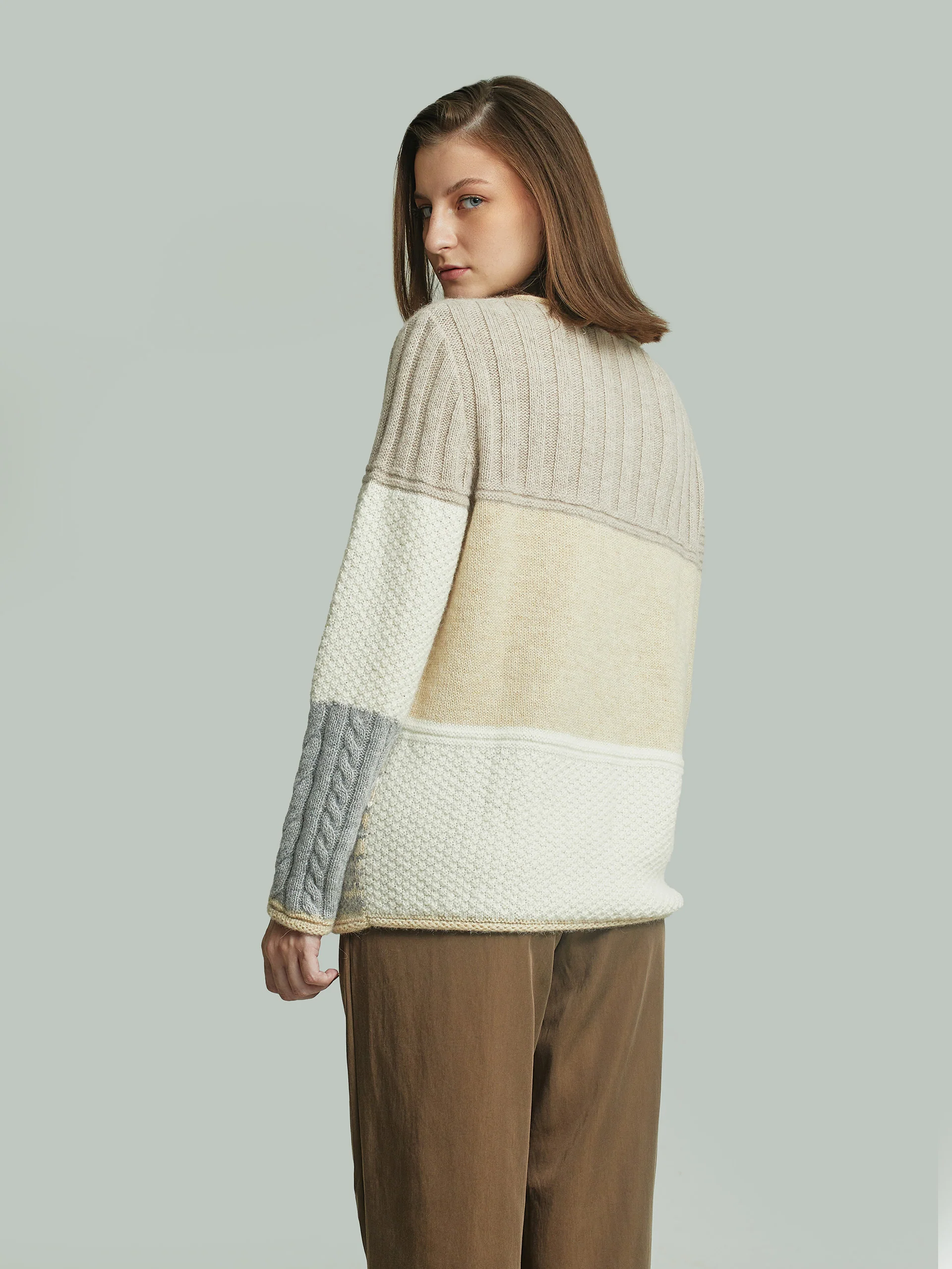 Yourself Sweater Baby Alpaca Color Beige - Image 3