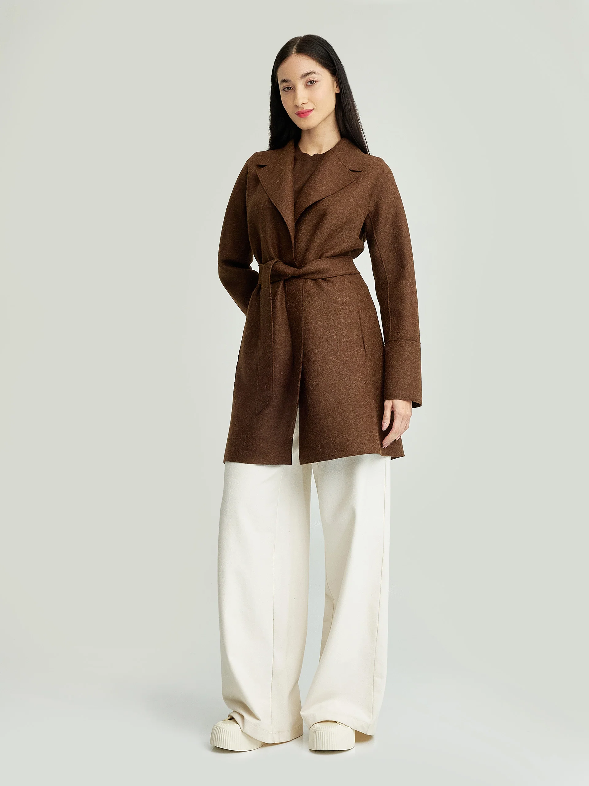 Yrene Coat Alpaca Color Brown - Image 4