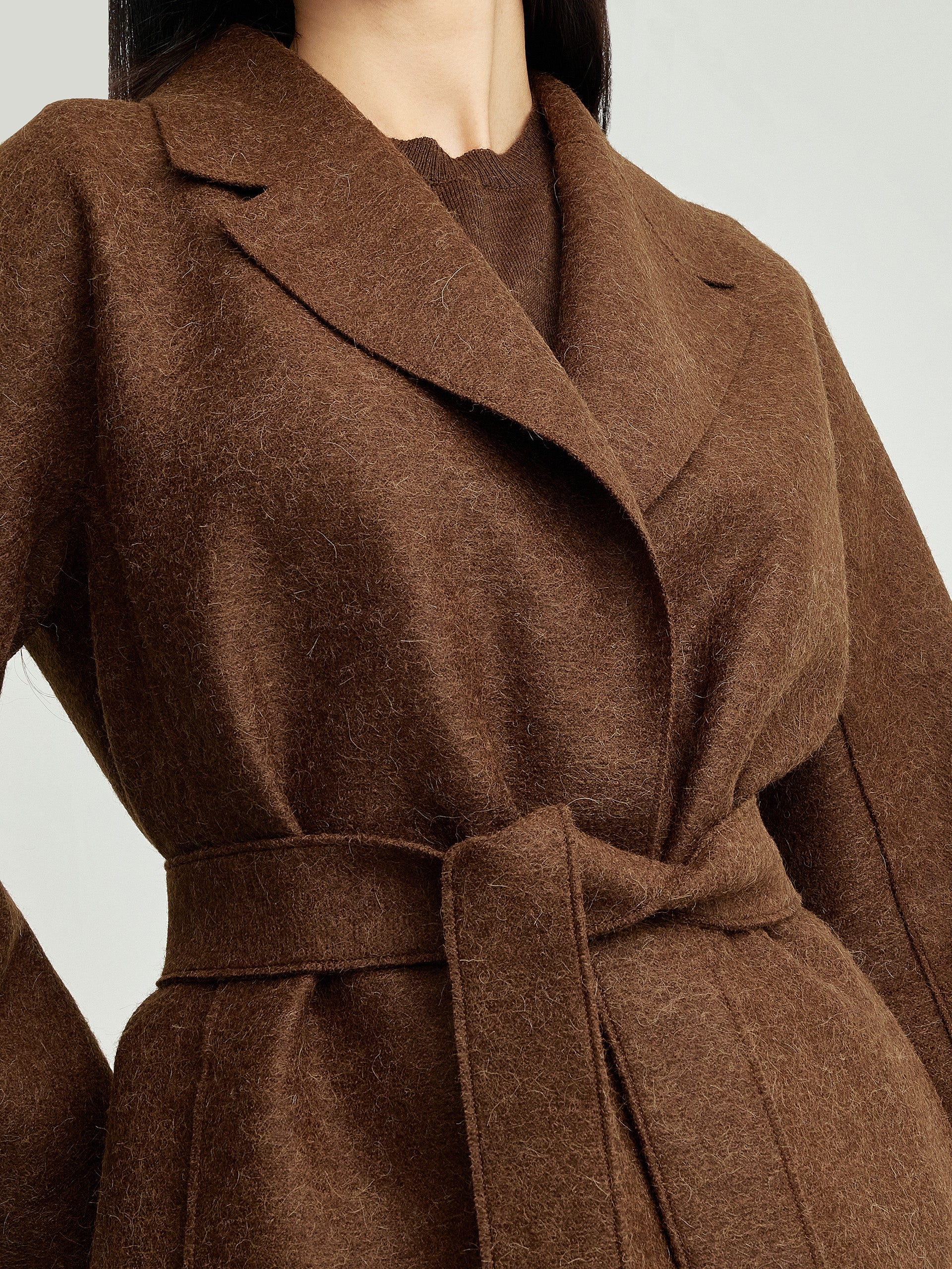 Yrene Coat Alpaca Color Brown - Image 5