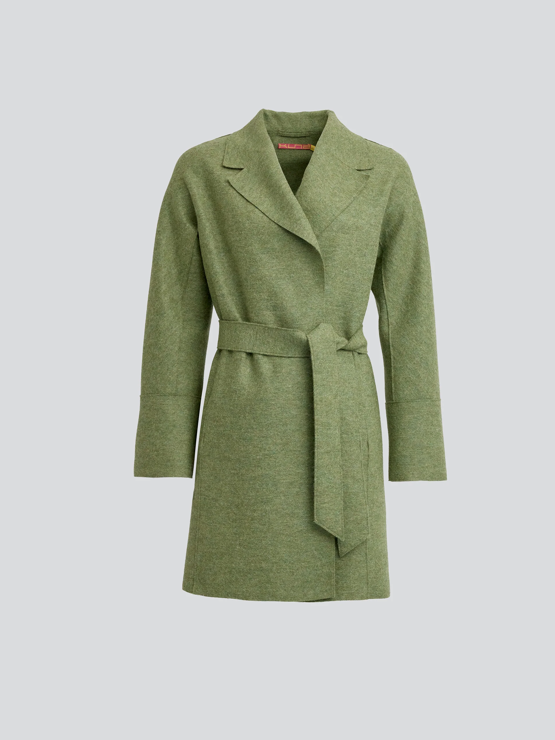 Yrene Coat Alpaca Color Green