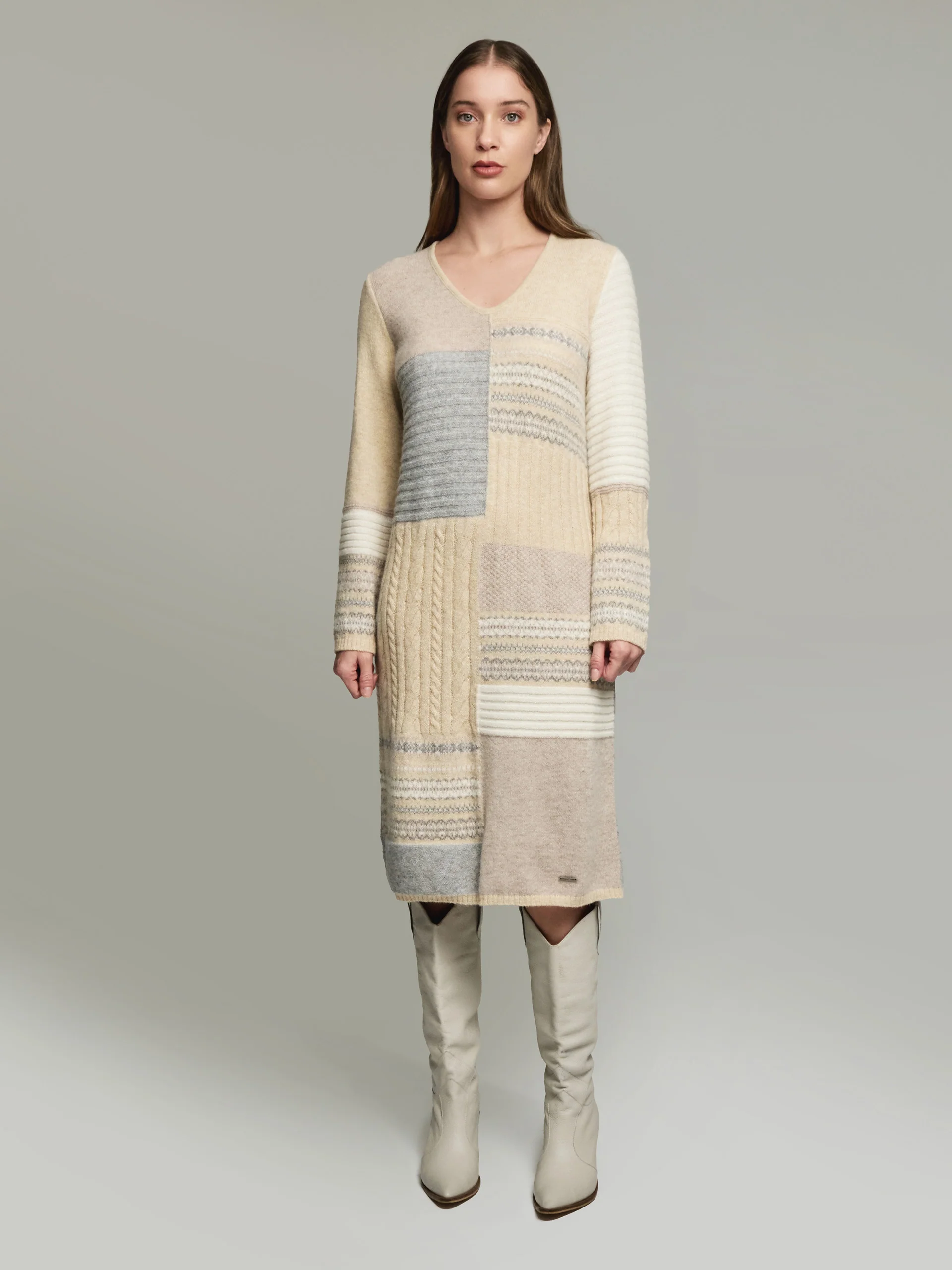 Ysadora Dress Baby Alpaca Color Beige - Image 4