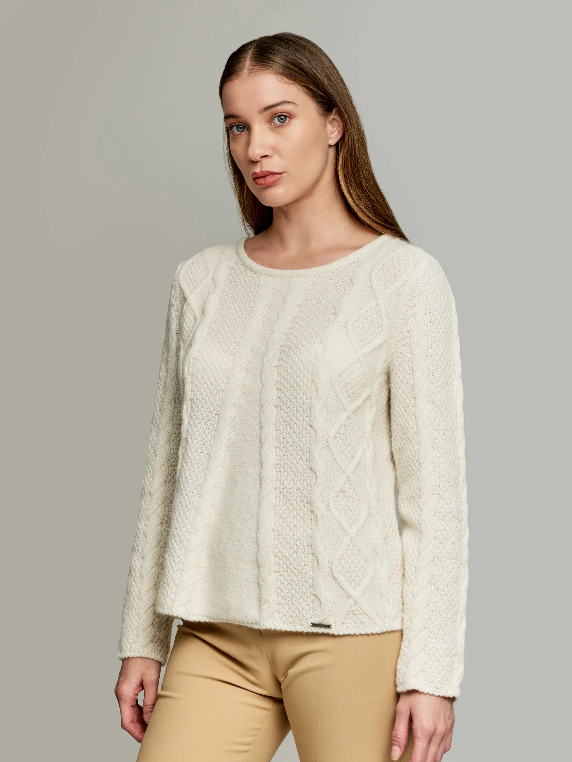Yseult Sweater Baby Alpaca Color Ecru - Image 2