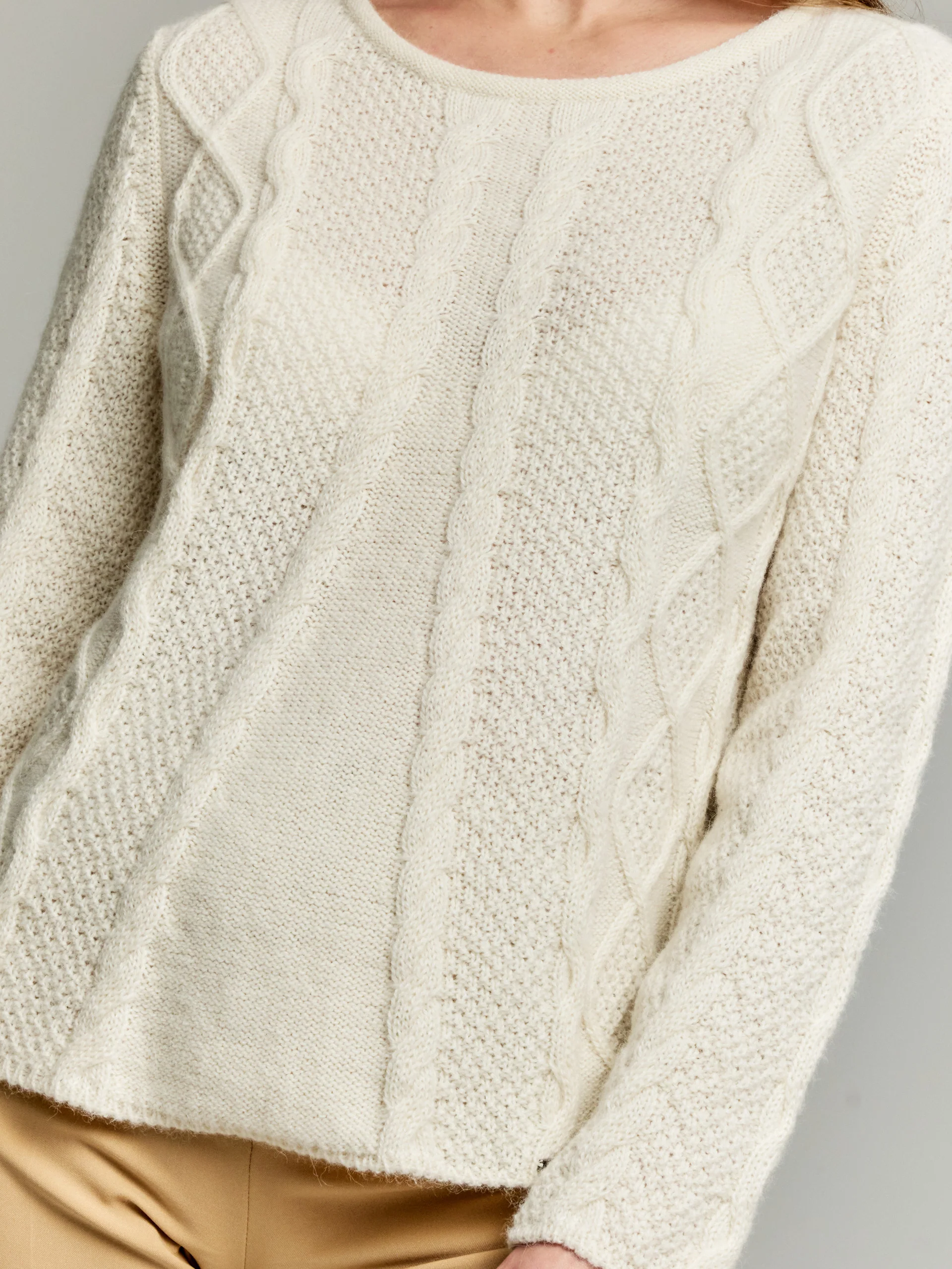 Yseult Sweater Baby Alpaca Color Ecru - Image 5