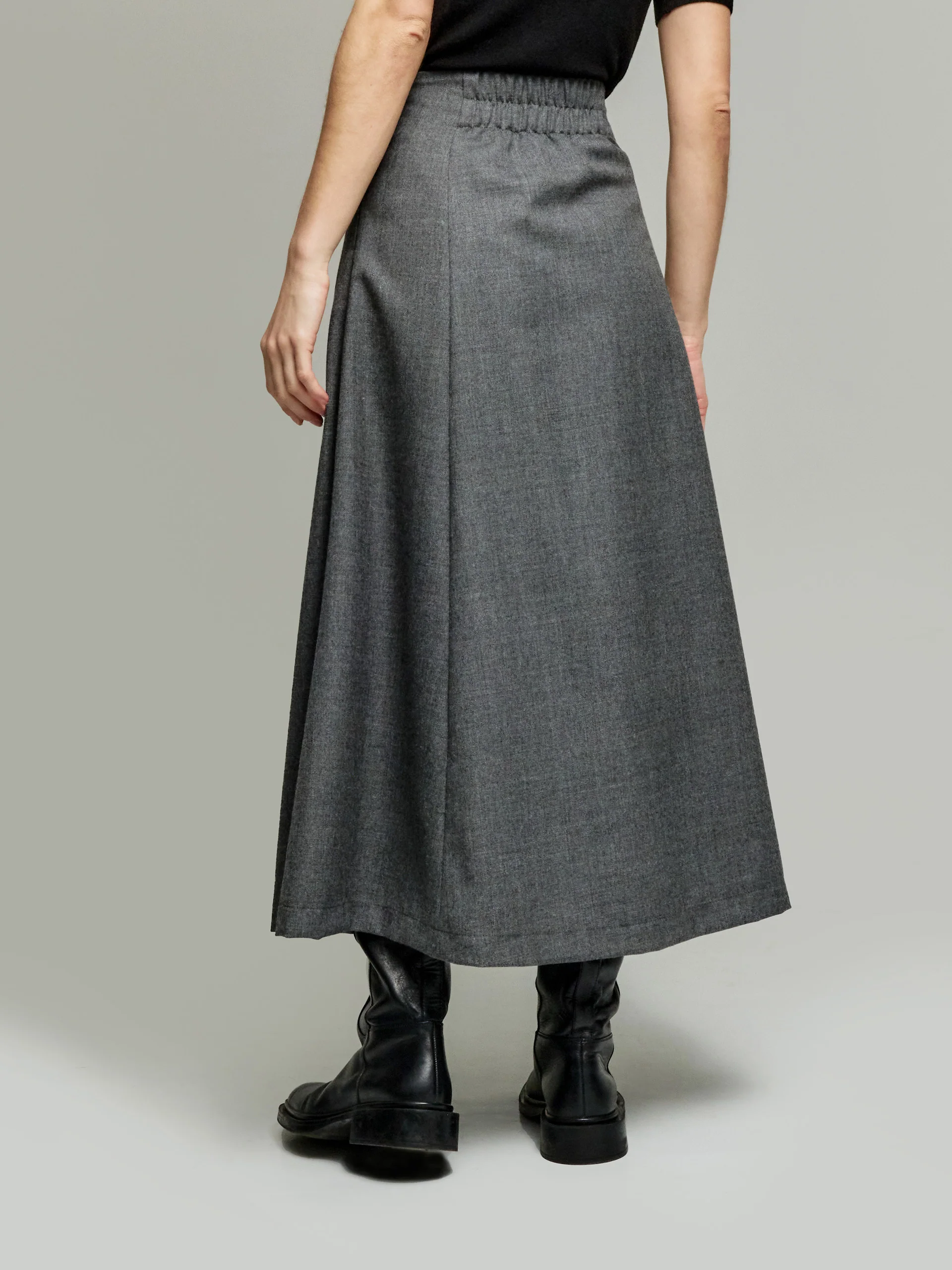 Ysidro Skirt Wool Color Grey - Image 3