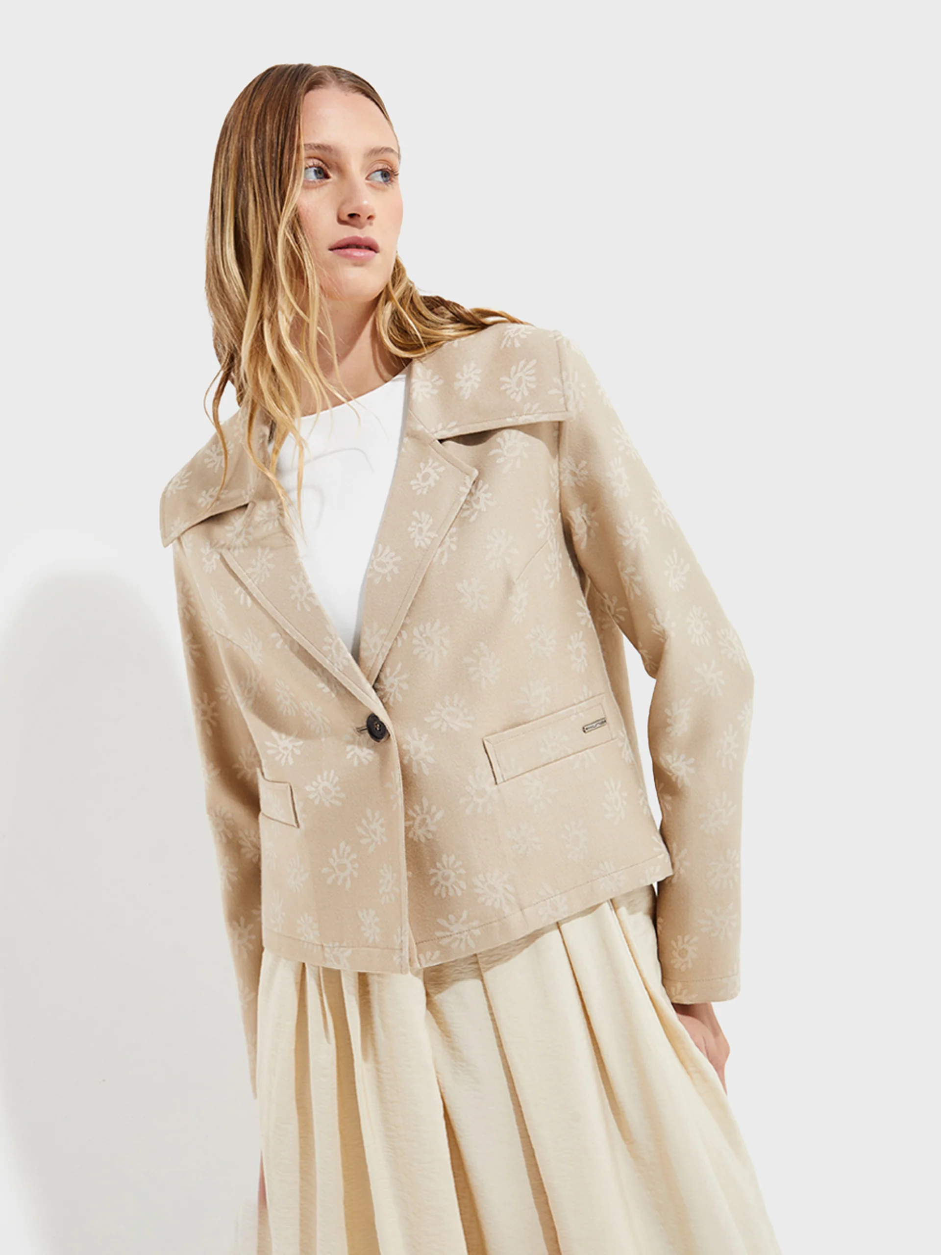 Ytaparica Coat Bamboo Color Beige - Image 2