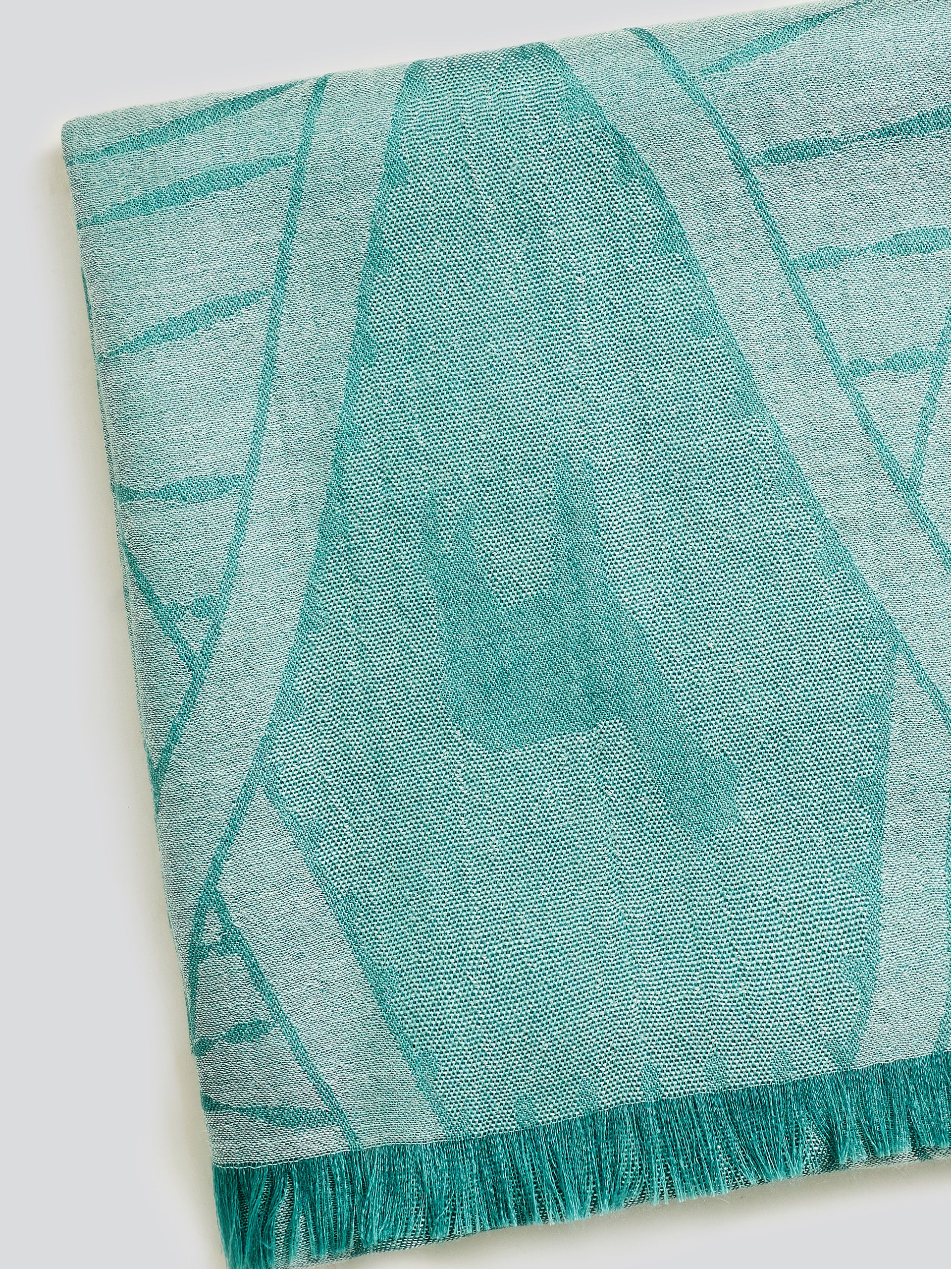 Yuca Shawl Baby Alpaca Color Green - Image 4