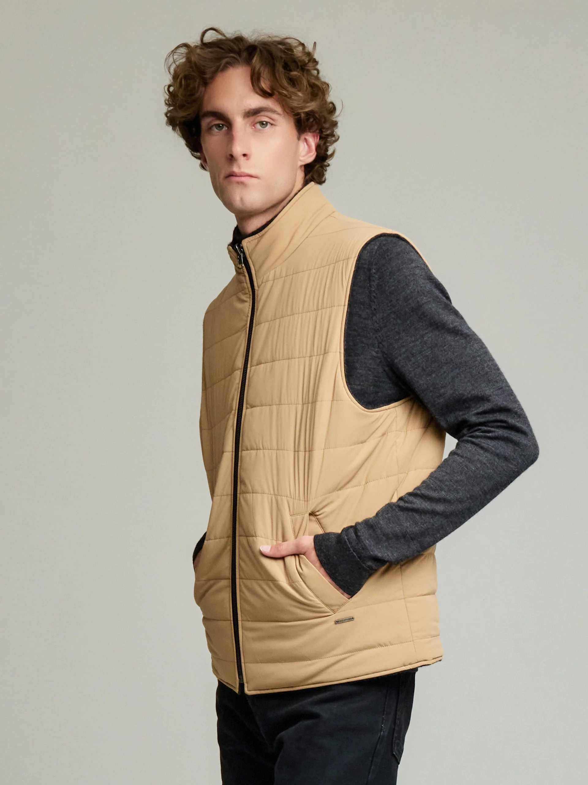 Yulian Vest Baby Alpaca Color Camel - Image 8