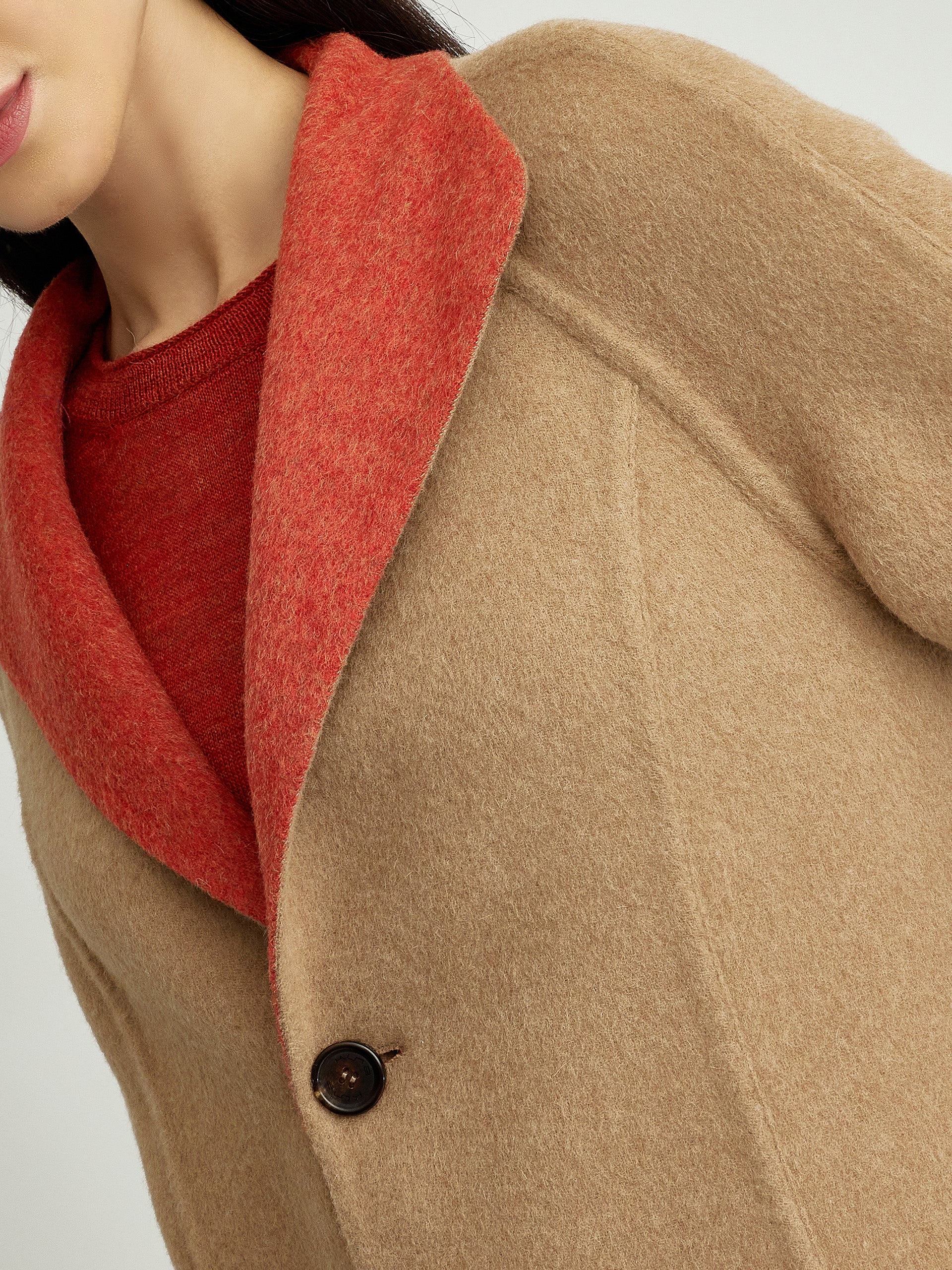 Yuriel Coat Baby Alpaca Color Orange - Image 2