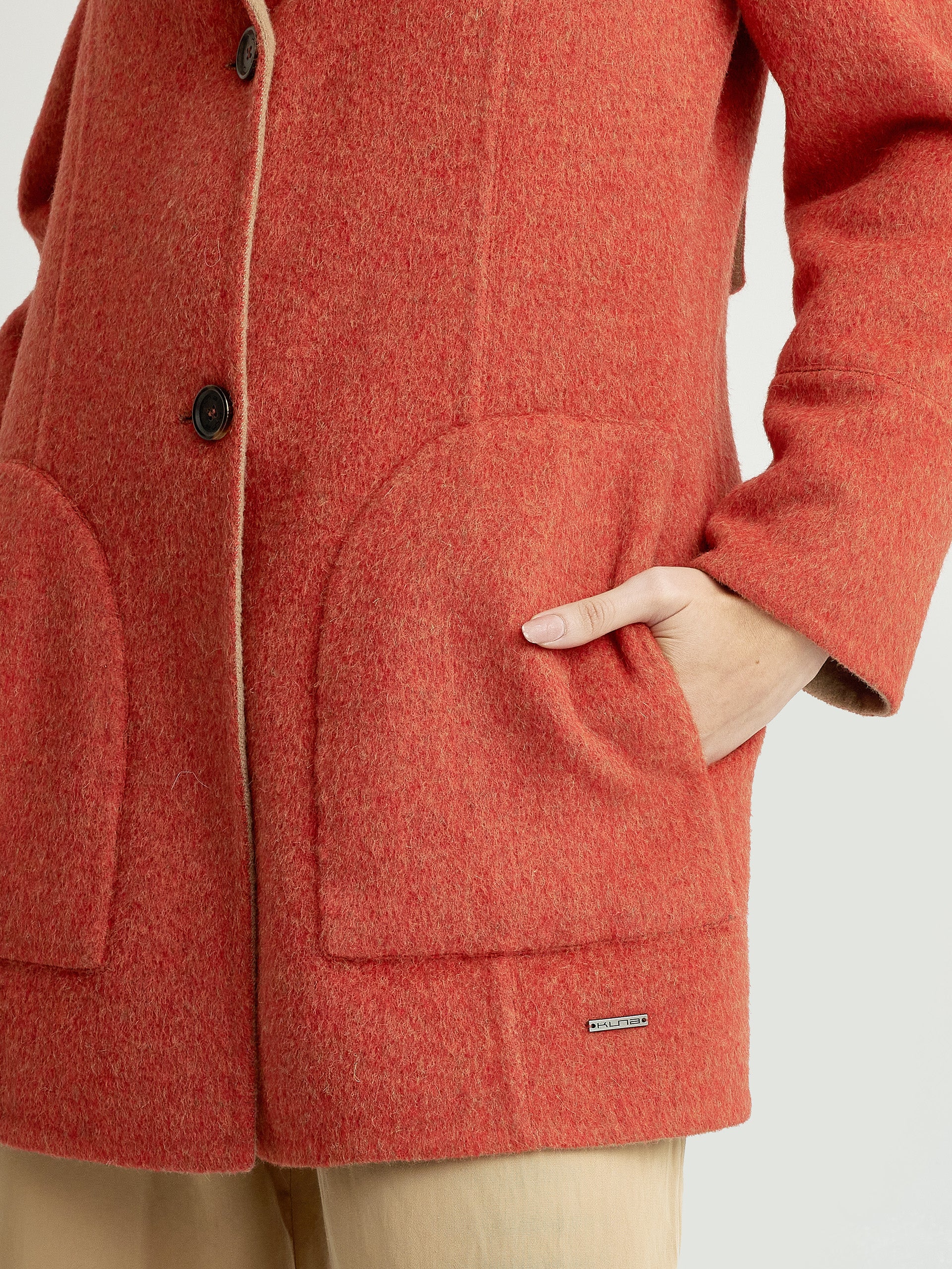 Yuriel Coat Baby Alpaca Color Orange - Image 6