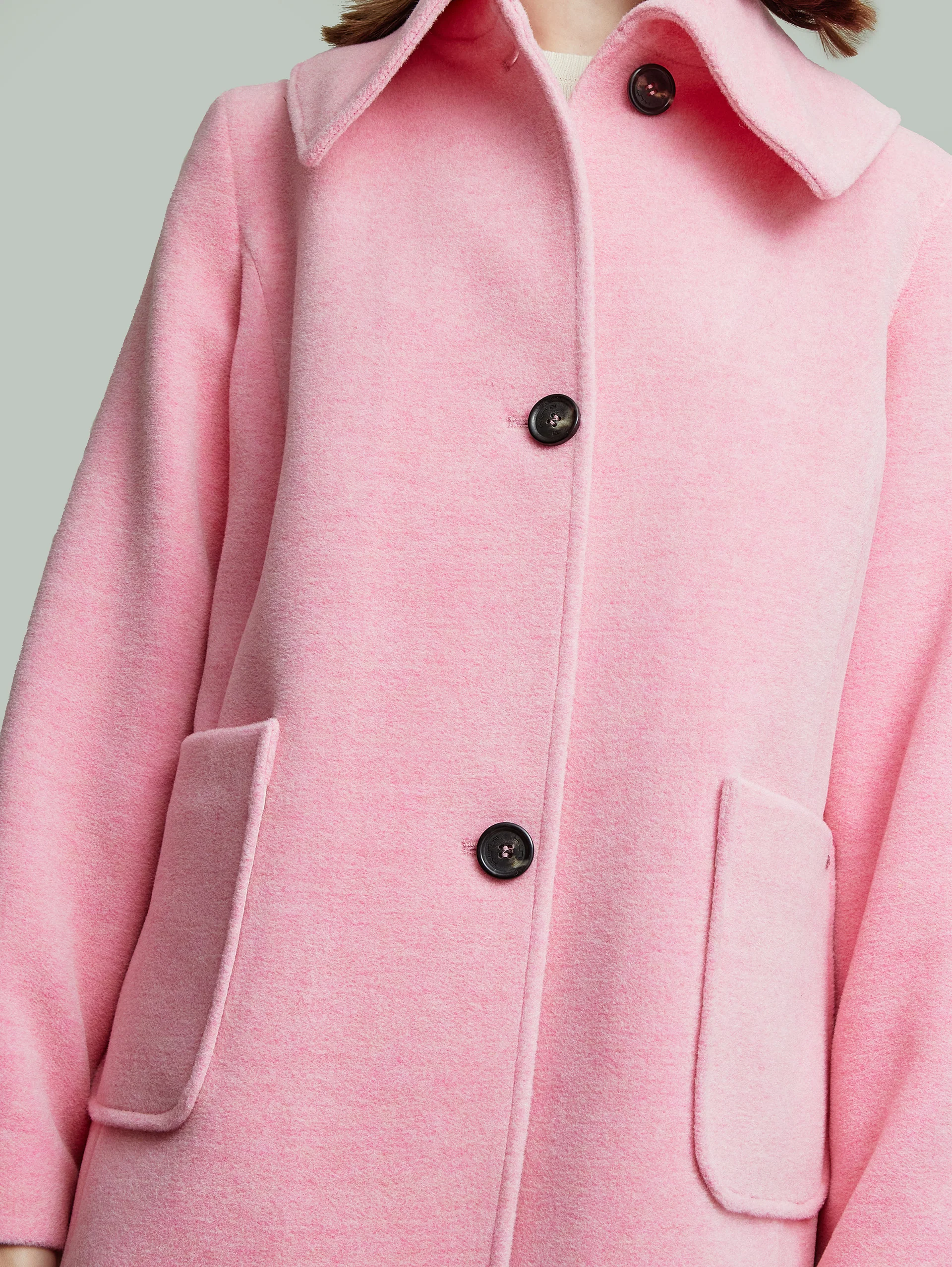 Yvanna Coat Baby Alpaca & Wool Color Pink - Image 5
