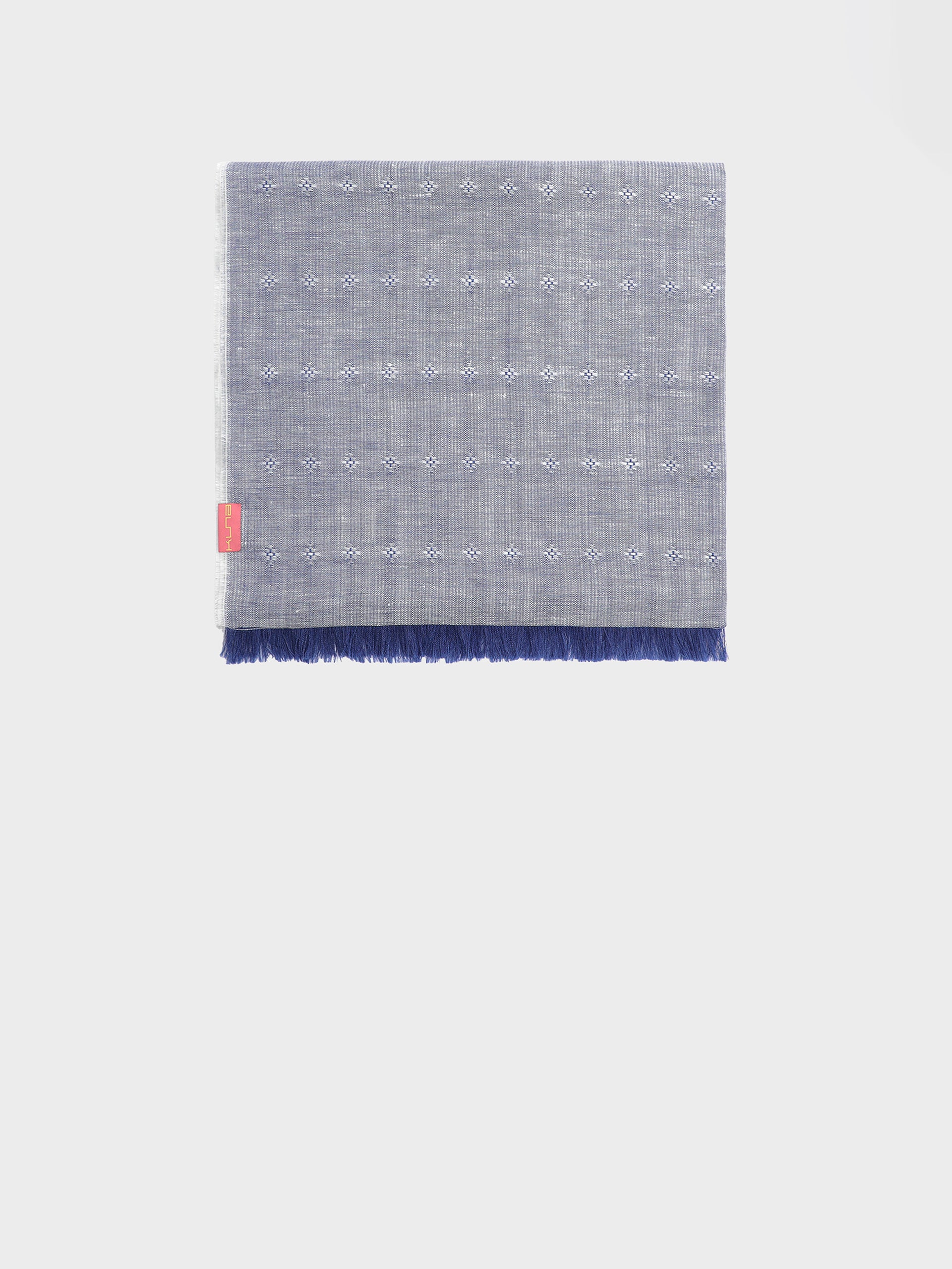 Yvory Shawl Linen Color Blue - Image 2