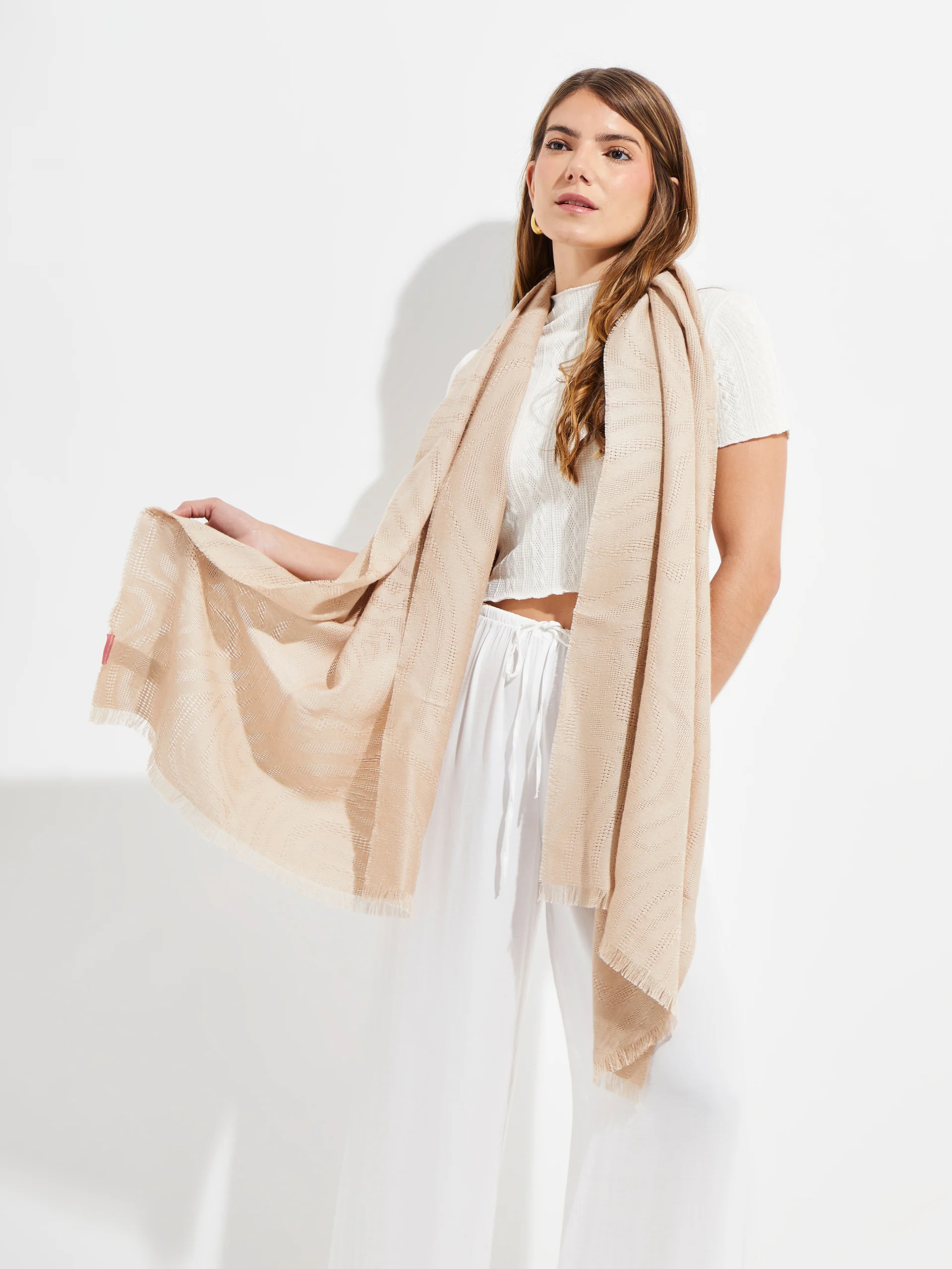 Yxtapa Shawl Baby Alpaca Color Beige