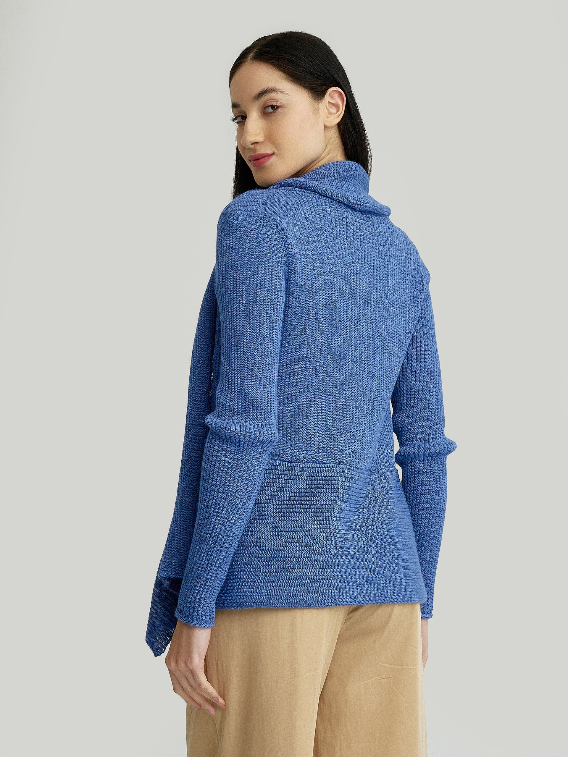 Yzzie Cardigan Baby Alpaca Color Blue - Image 3