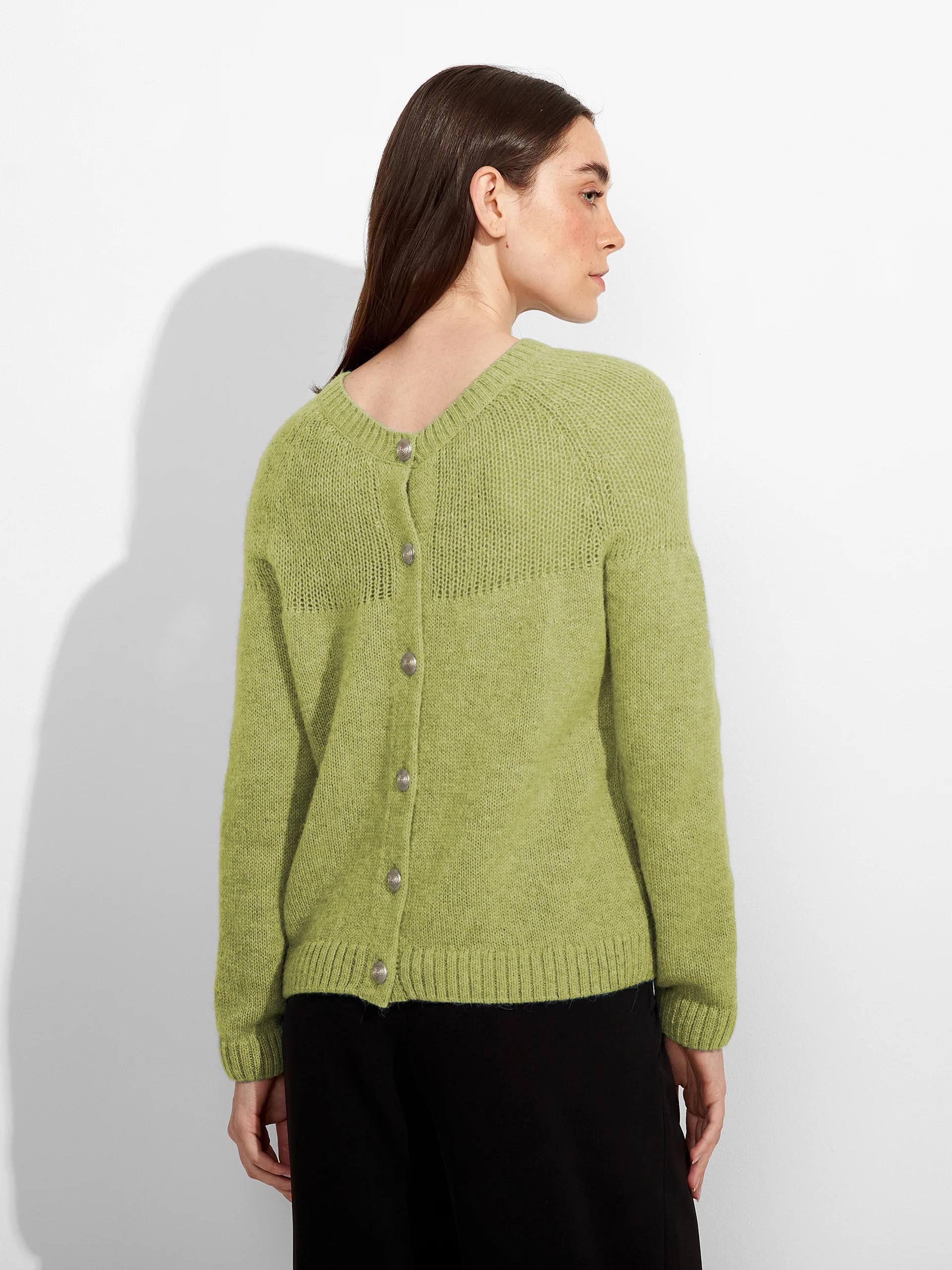 Zabine Cardigan Baby Alpaca Color Green - Image 3