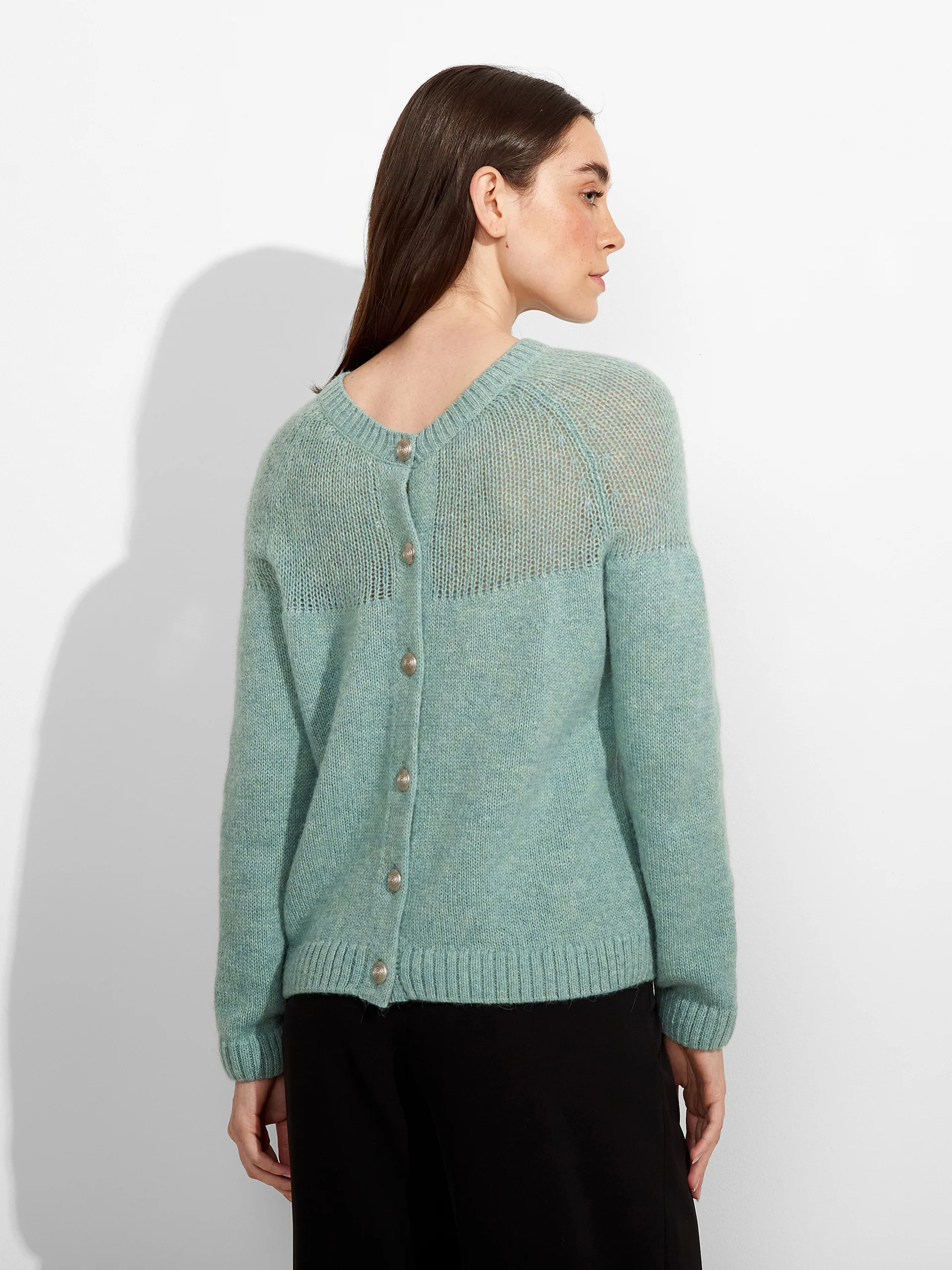 Zabine Cardigan Baby Alpaca Color Ligth Blue - Image 3