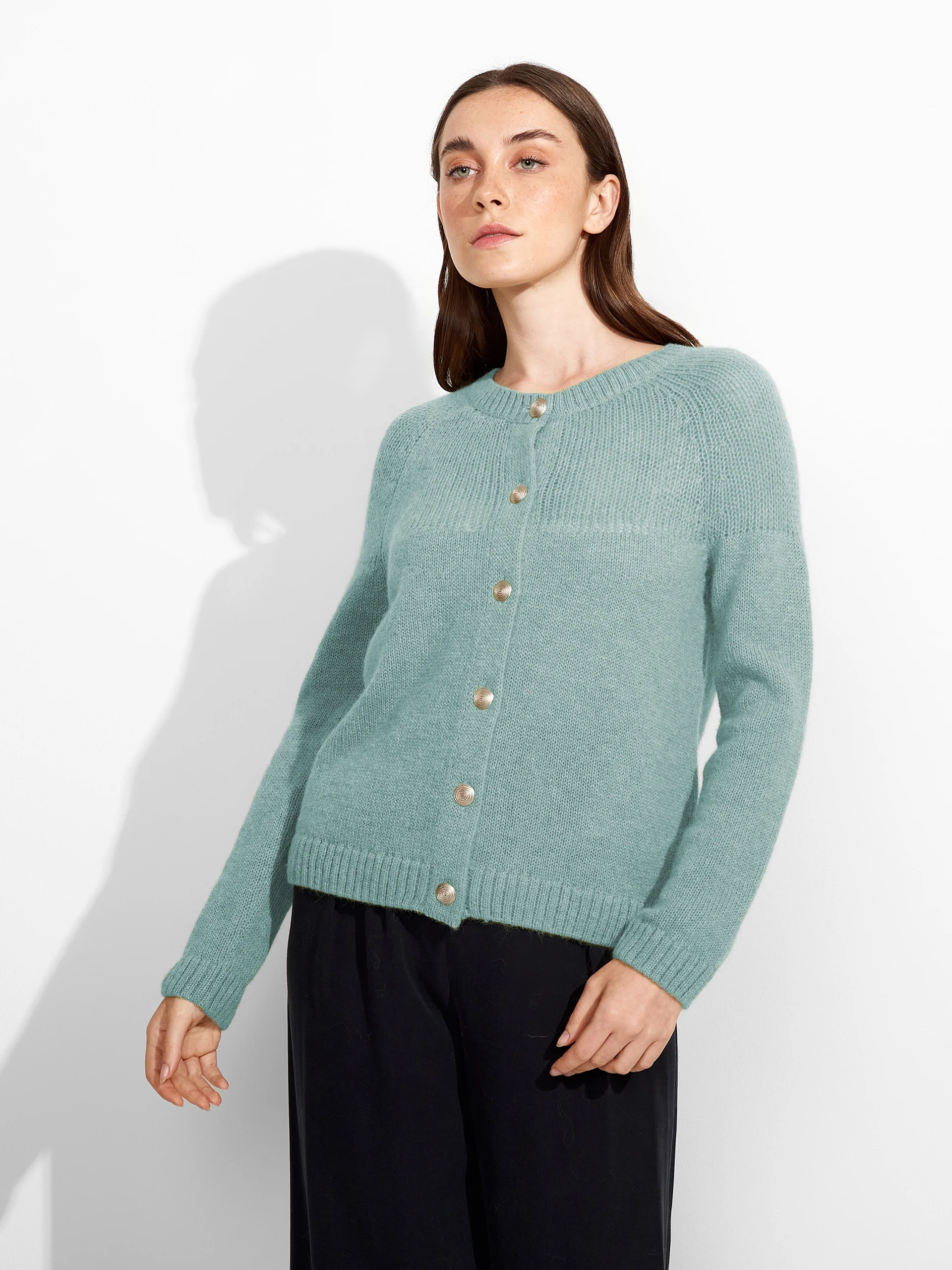 Zabine Cardigan Baby Alpaca Color Ligth Blue - Image 6