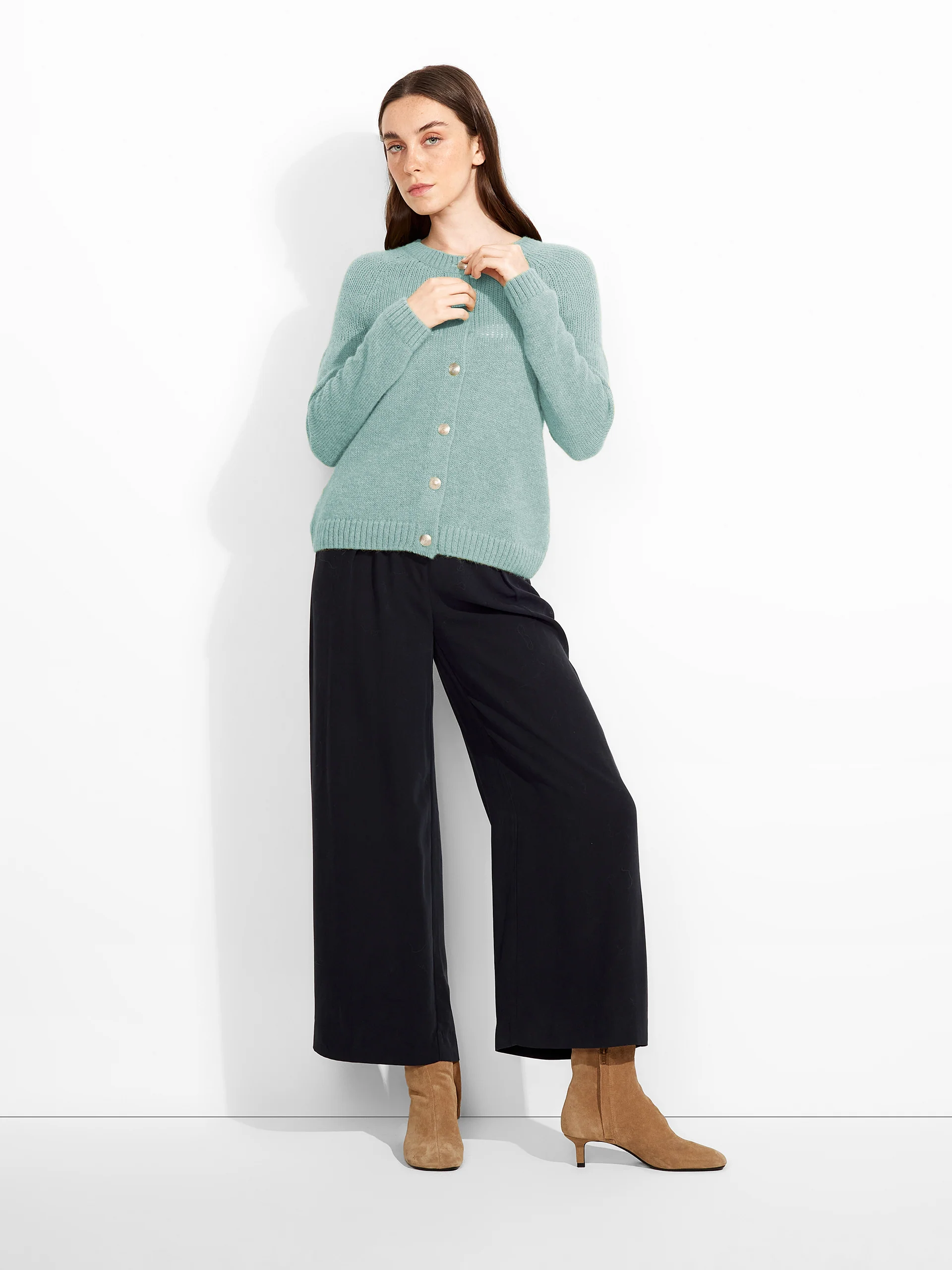Zabine Cardigan Baby Alpaca Color Ligth Blue - Image 8