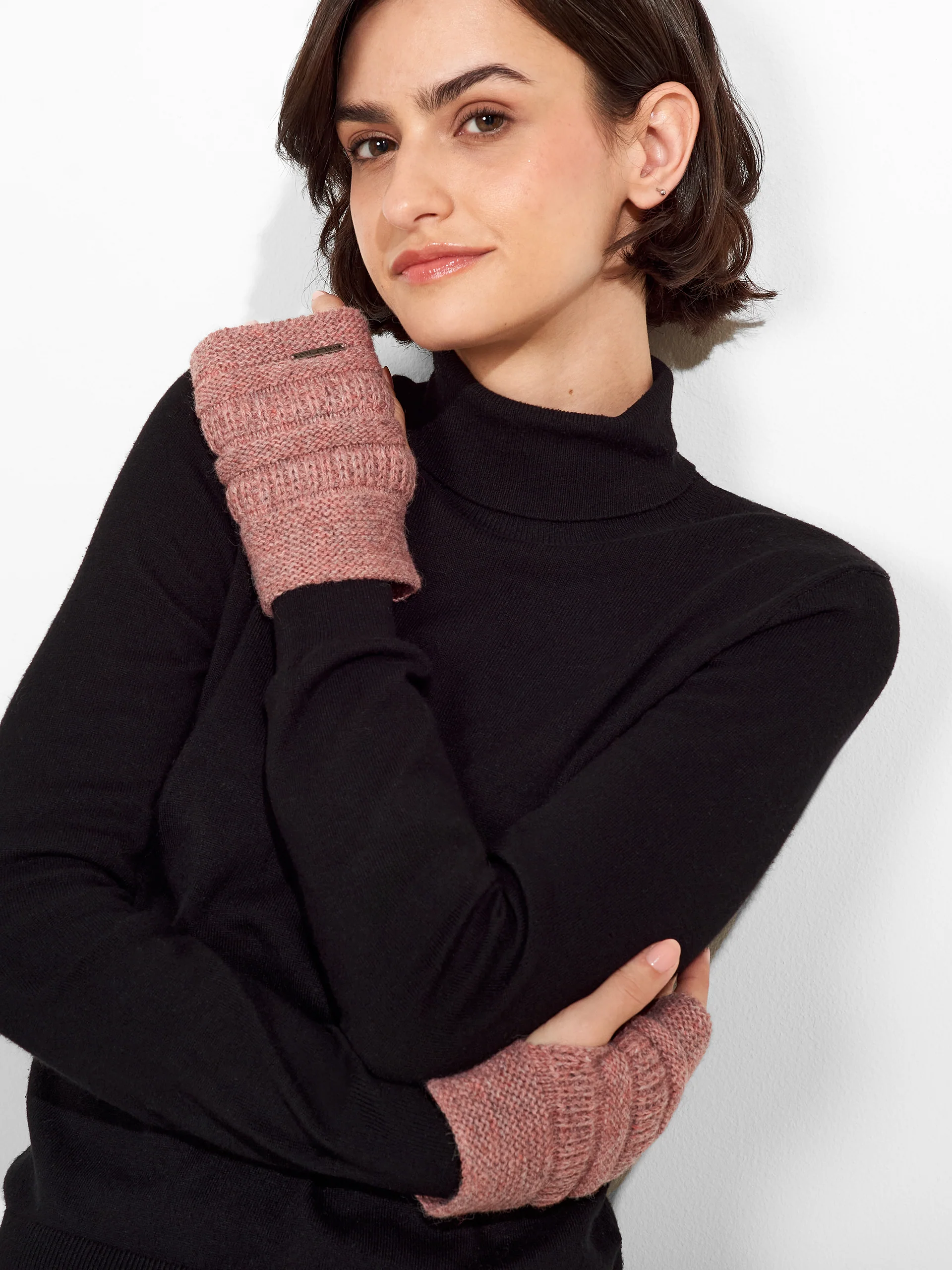 Zada Gloves Baby Alpaca Color Pink - Image 3