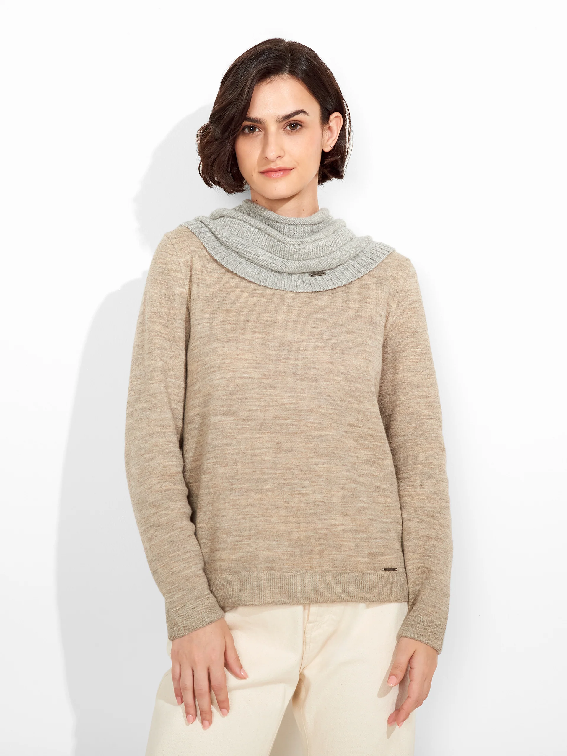 Zada Scarf Baby Alpaca Color Grey