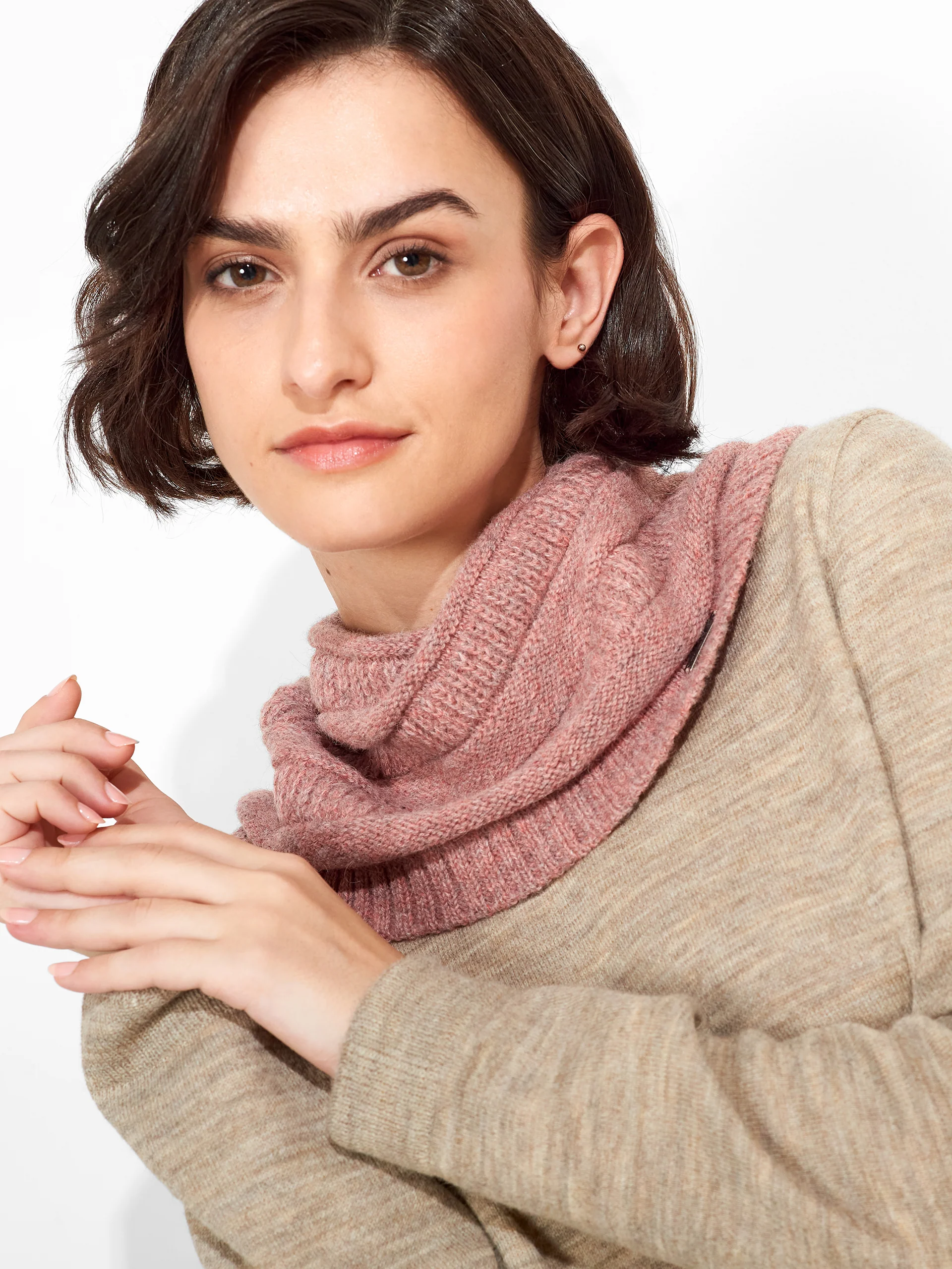 Zada Scarf Baby Alpaca Color Pink - Image 3