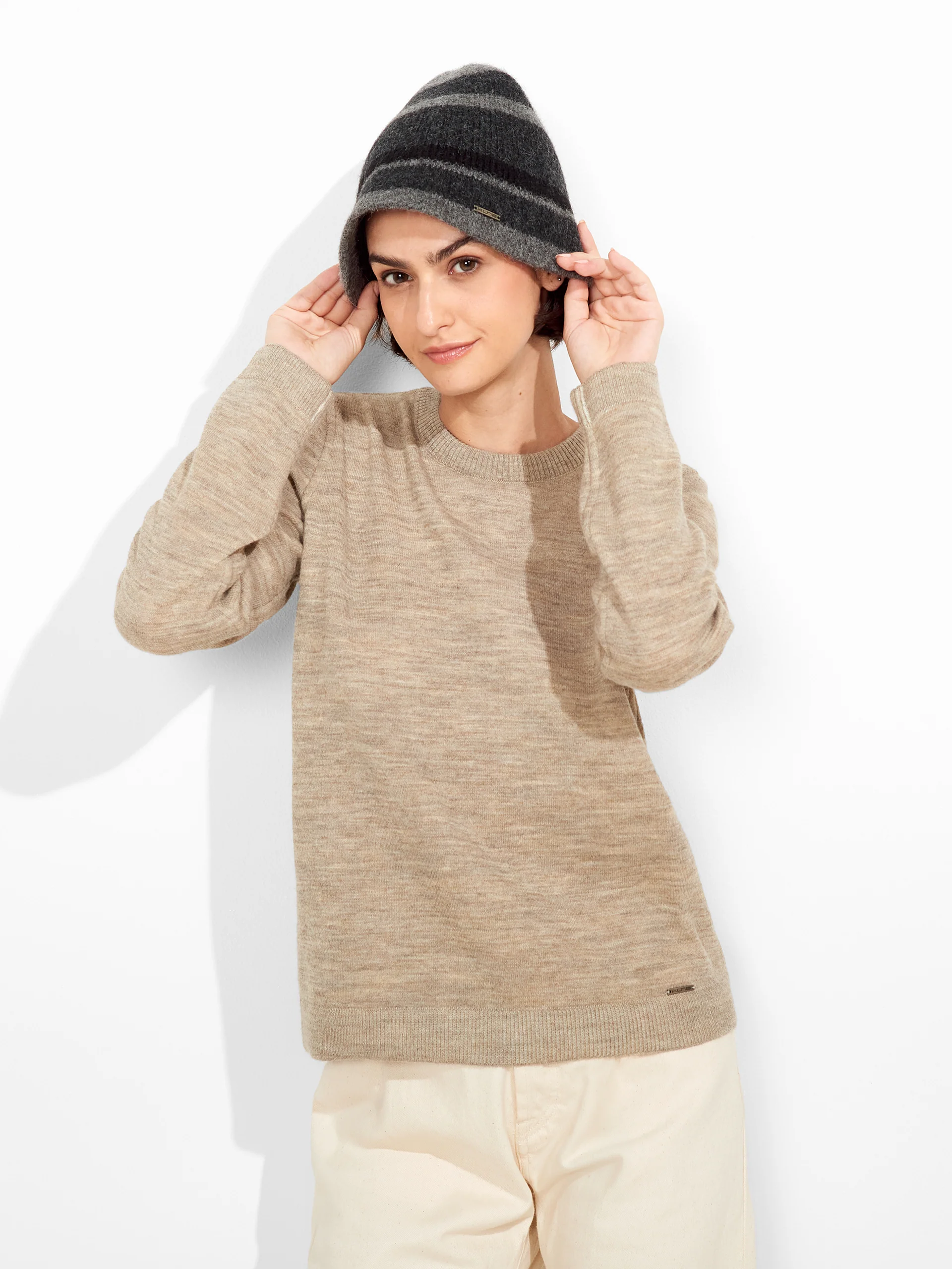 Zadiel Hat Baby Alpaca Color Grey