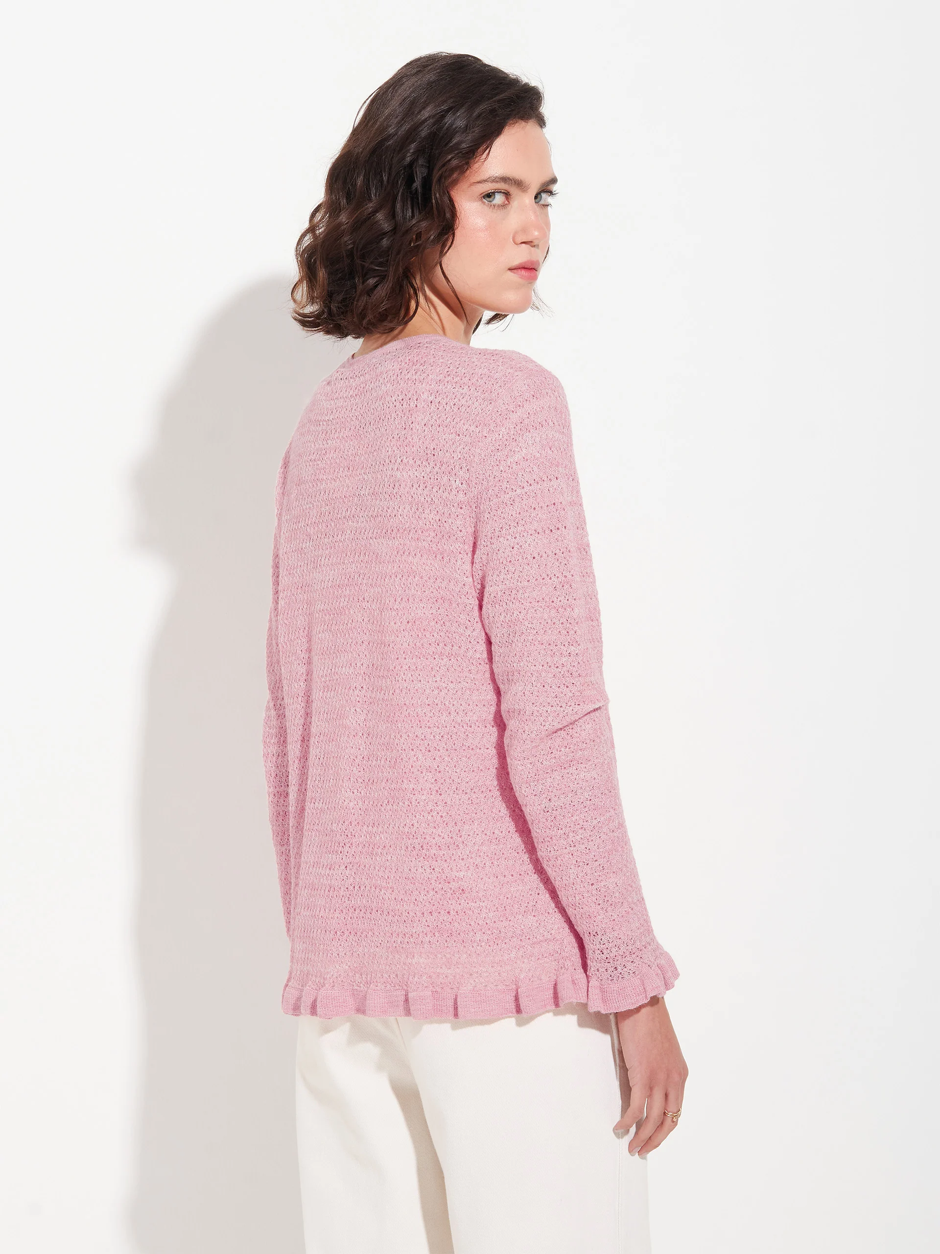 Zaeta Cardigan Baby Alpaca Color Pink - Image 3