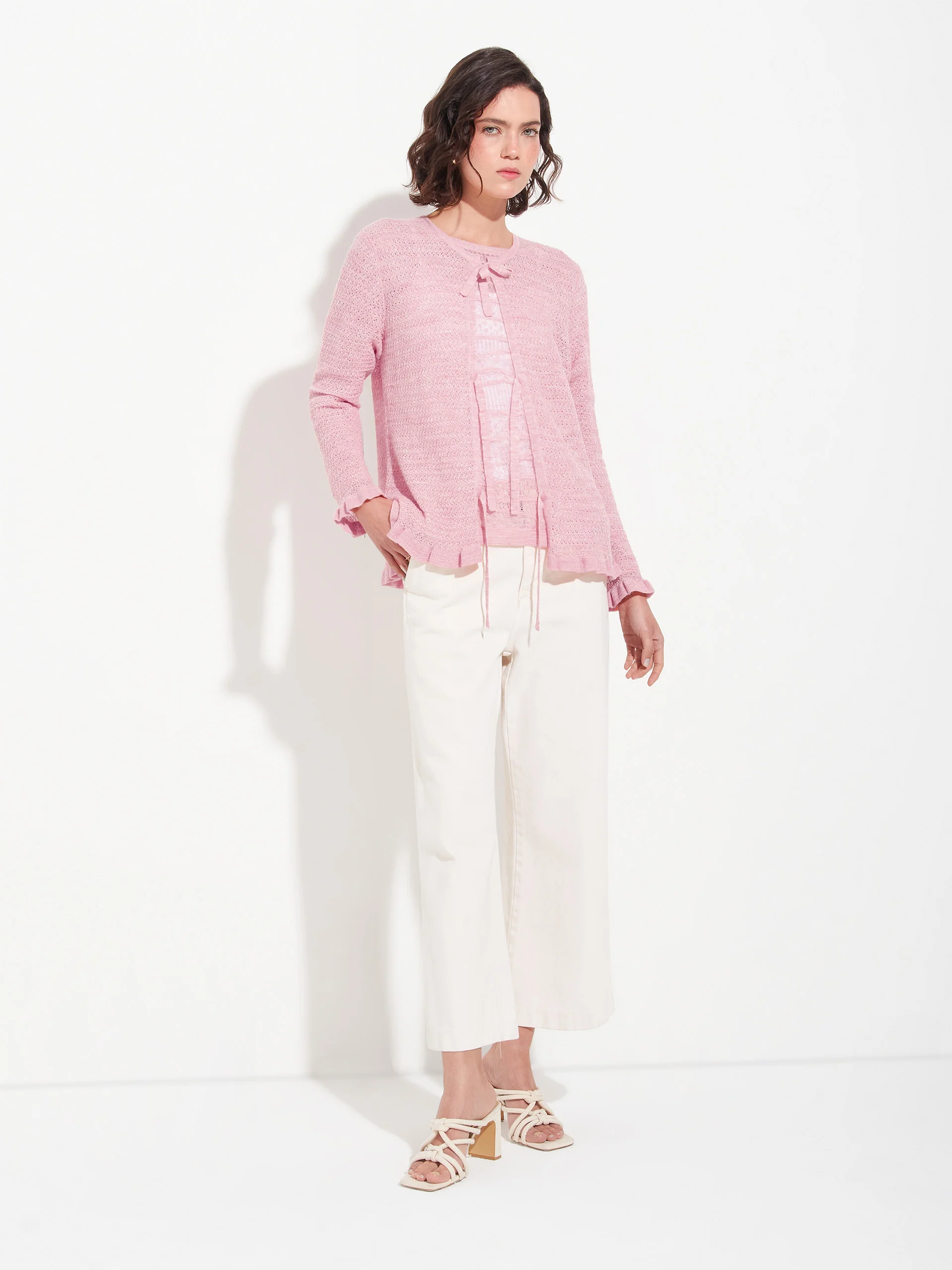 Zaeta Cardigan Baby Alpaca Color Pink - Image 4