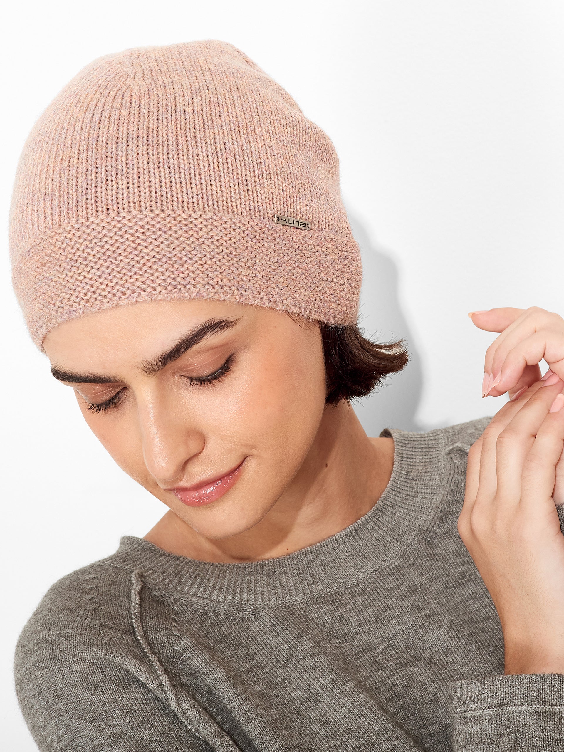 Zafiro Hat Baby Alpaca Color Pink - Image 3