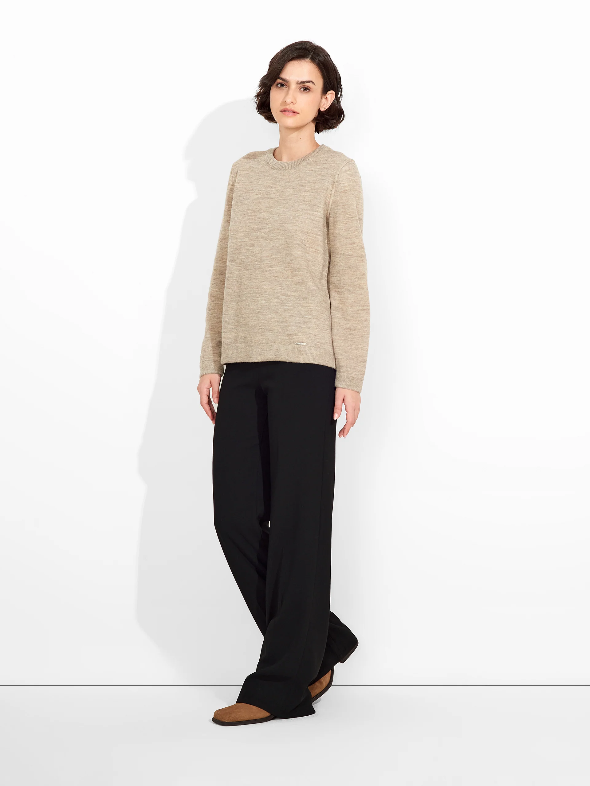 Zagreb Sweater Baby Alpaca Color Beige - Image 4