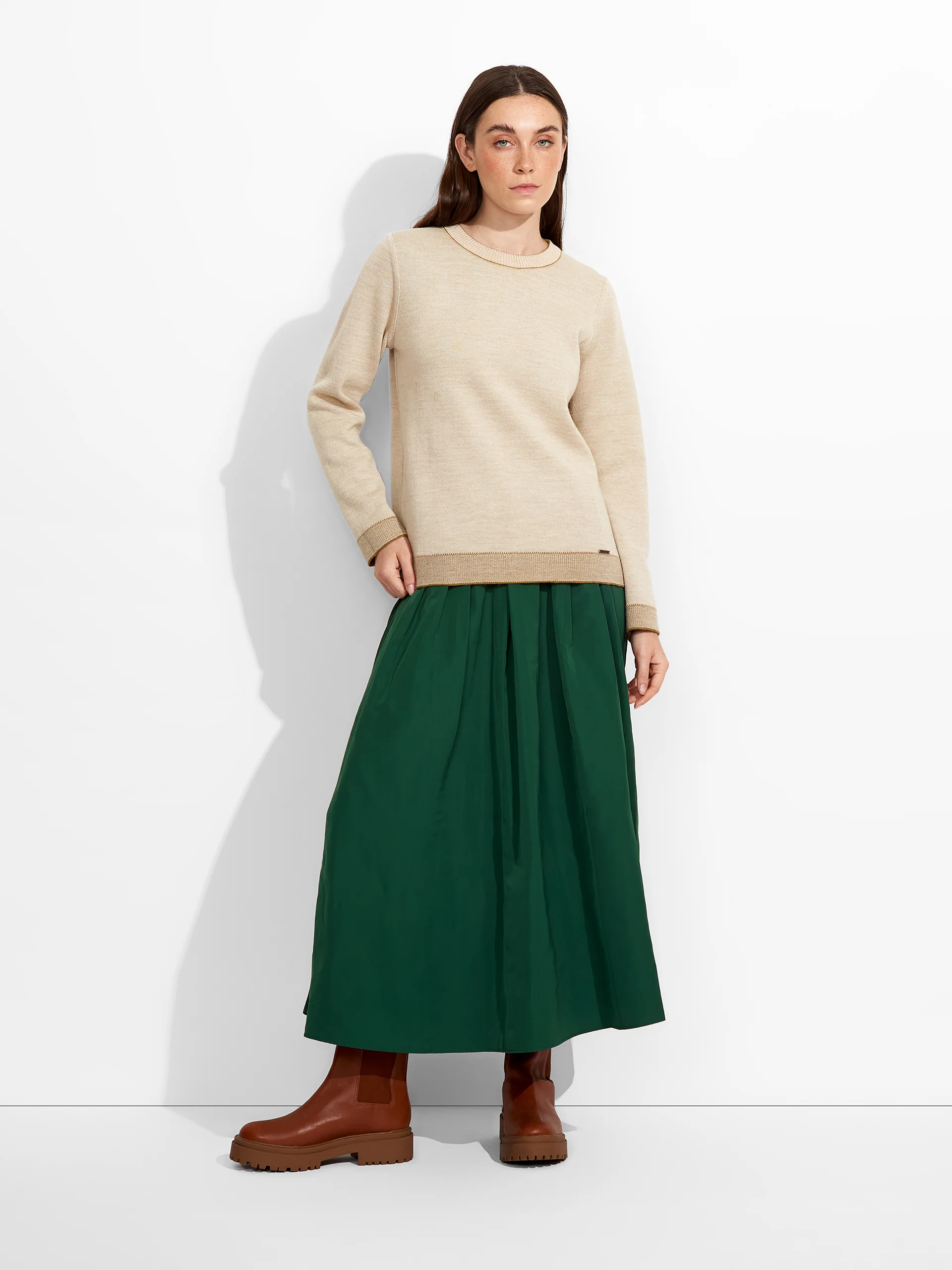 Zagreb Sweater Baby Alpaca Color Green - Image 10