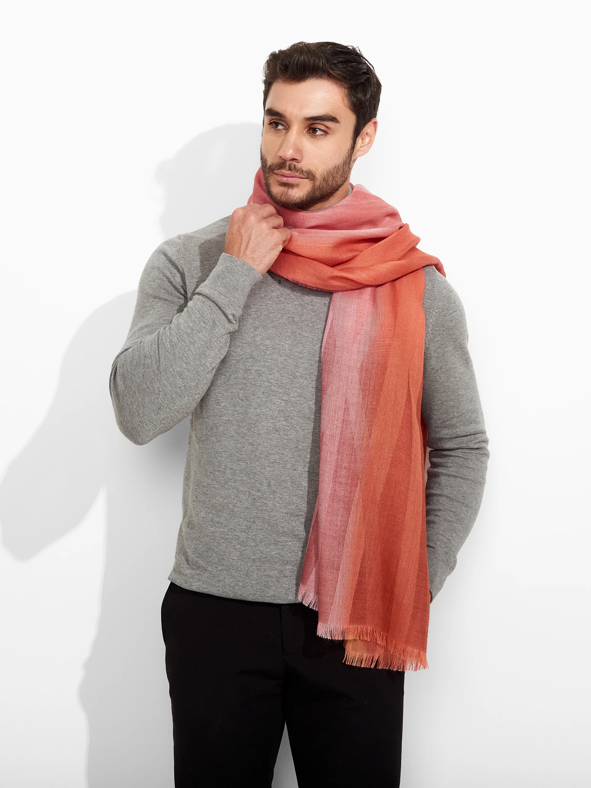 Zakiri Shawl Baby Alpaca Color Pink - Image 4